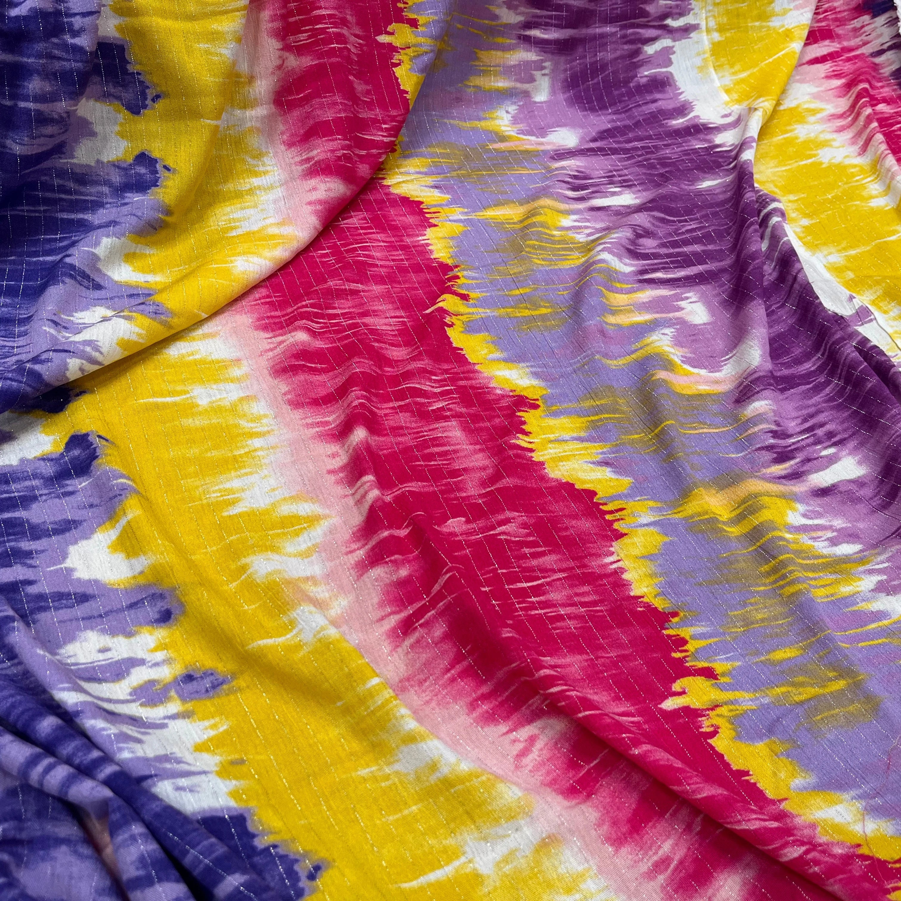 LUREX YORYU TIE AND DYE JAUNE/ROSE/VIOLET - My Little Coupon