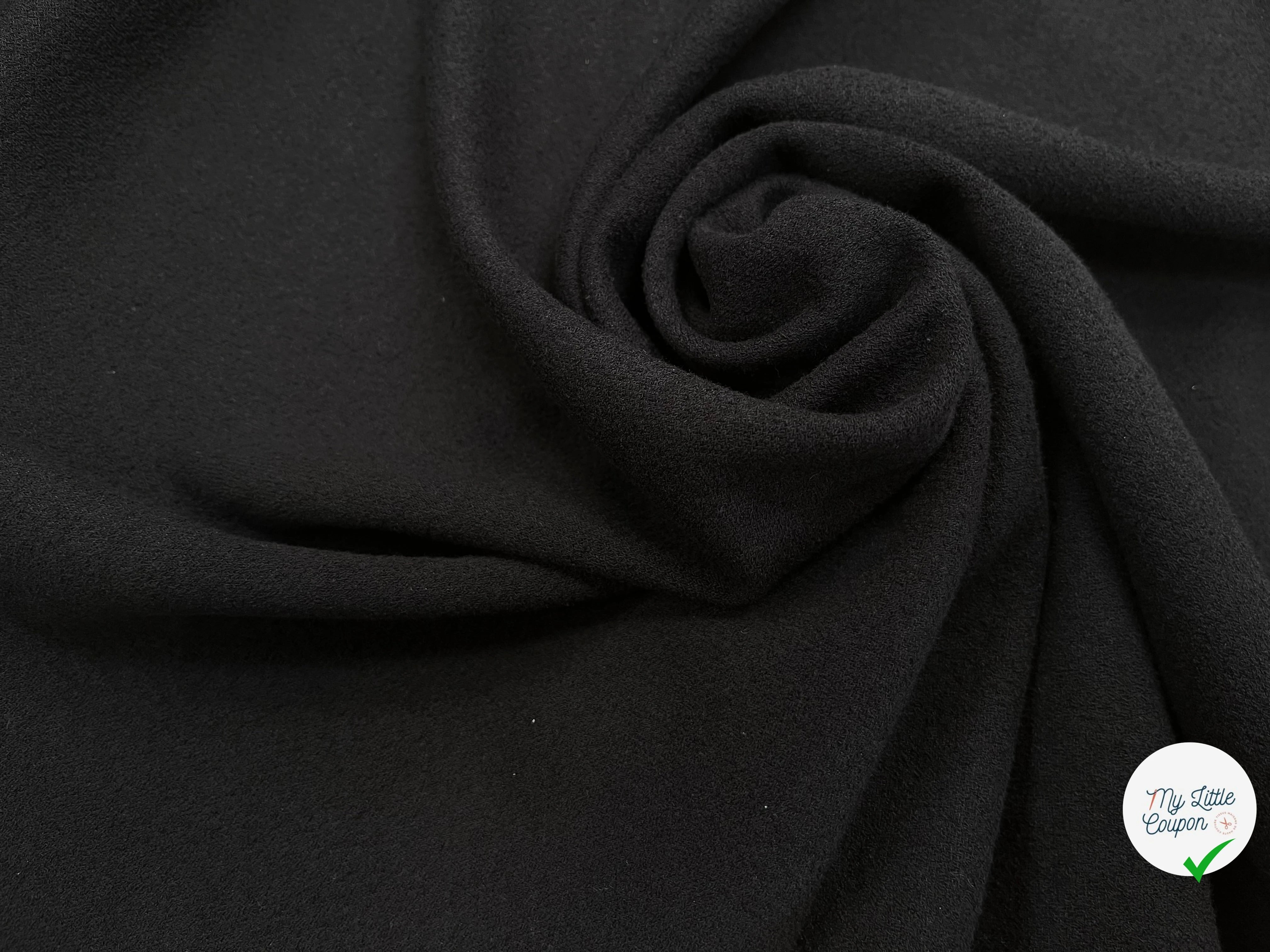 MAILLE 50% VISCOSE BLACK 148CM - My Little Coupon