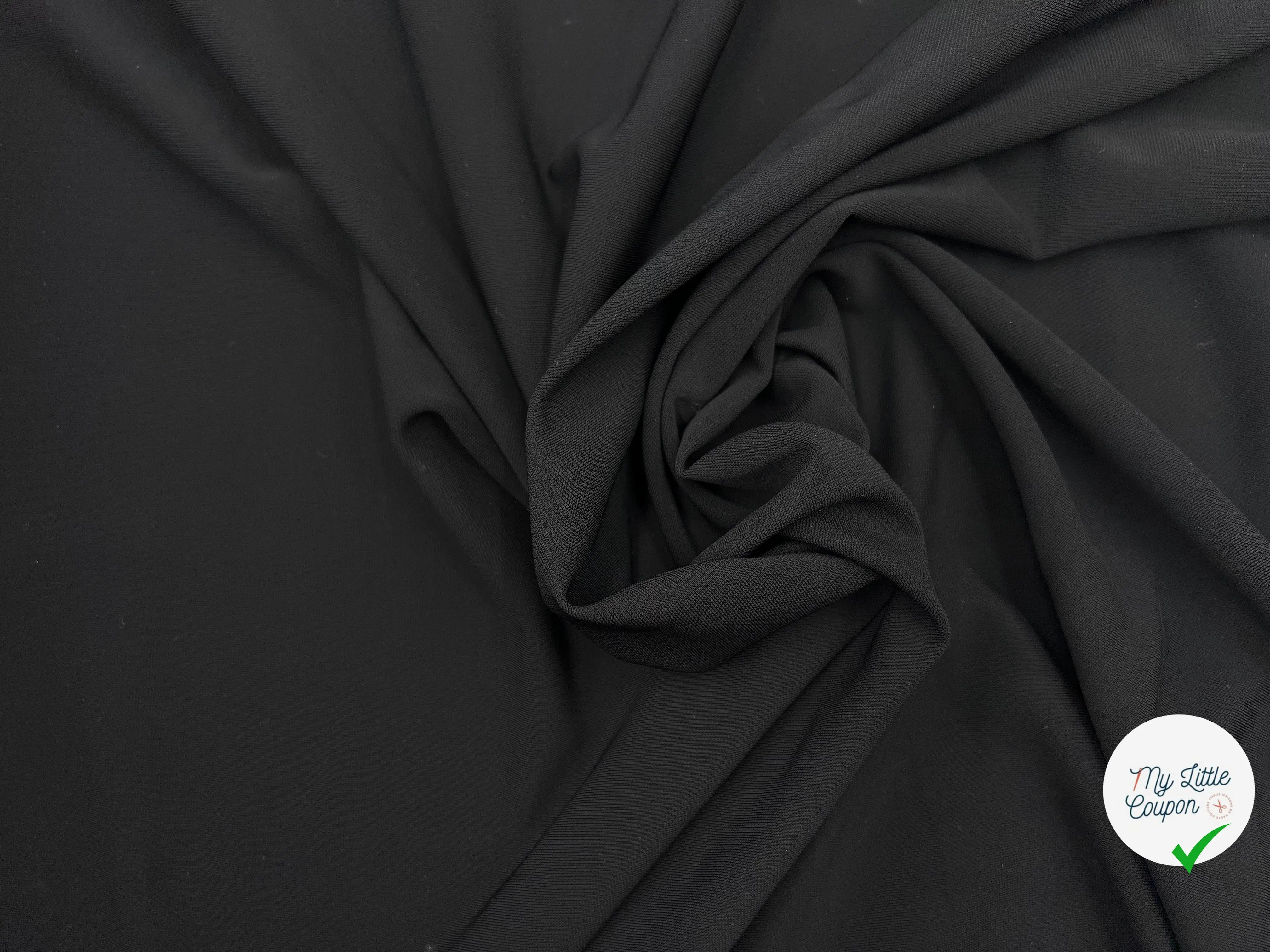 MAILLE BALLERINE STRETCH NOIR RÉACTIF - My Little Coupon - tissu - coudre