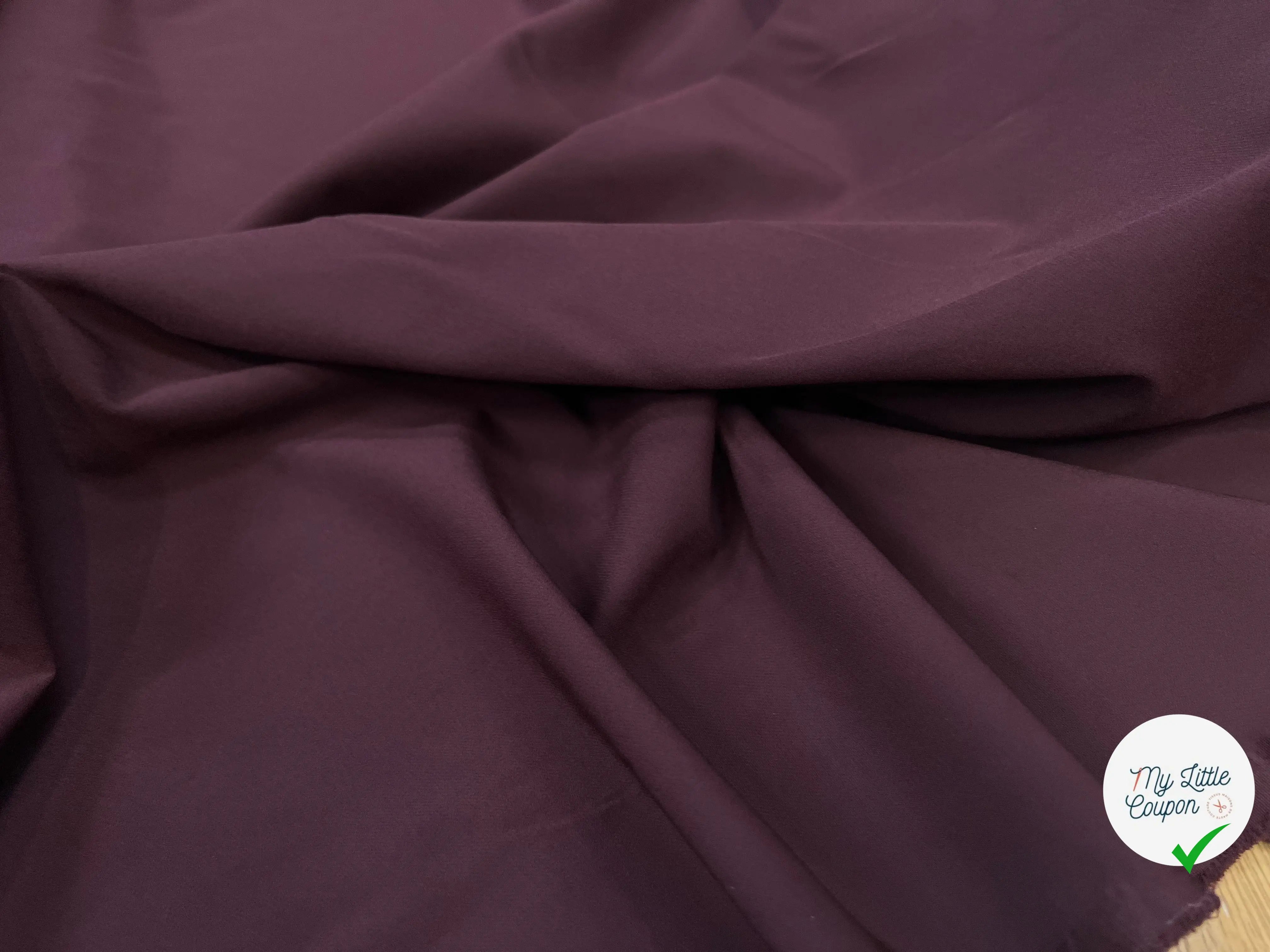 MAILLE BISTRETCH TECNICO BURGUNDY 10% ELASTHANNE - My Little Coupon