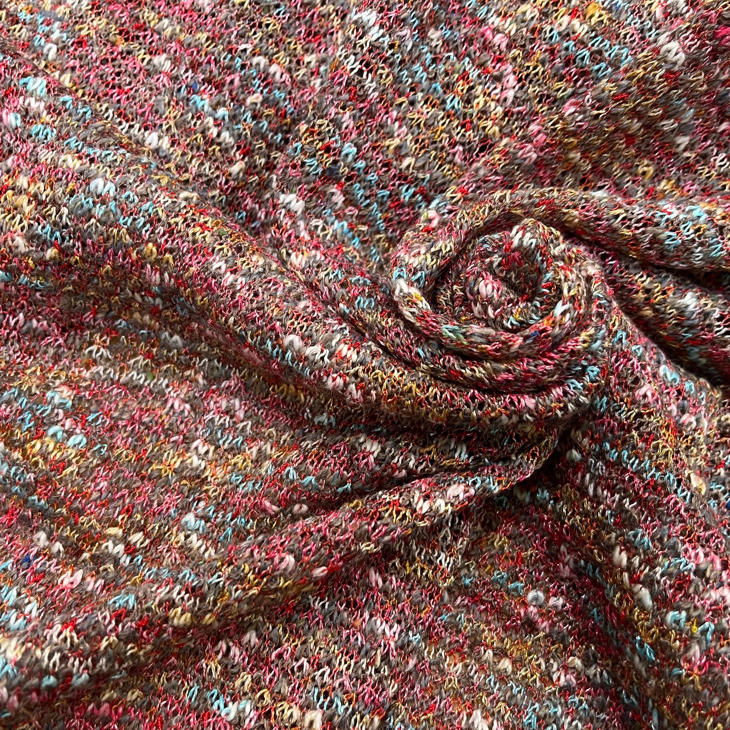 MAILLE BOUCLETTE TENDANCE ROUGE - My Little Coupon