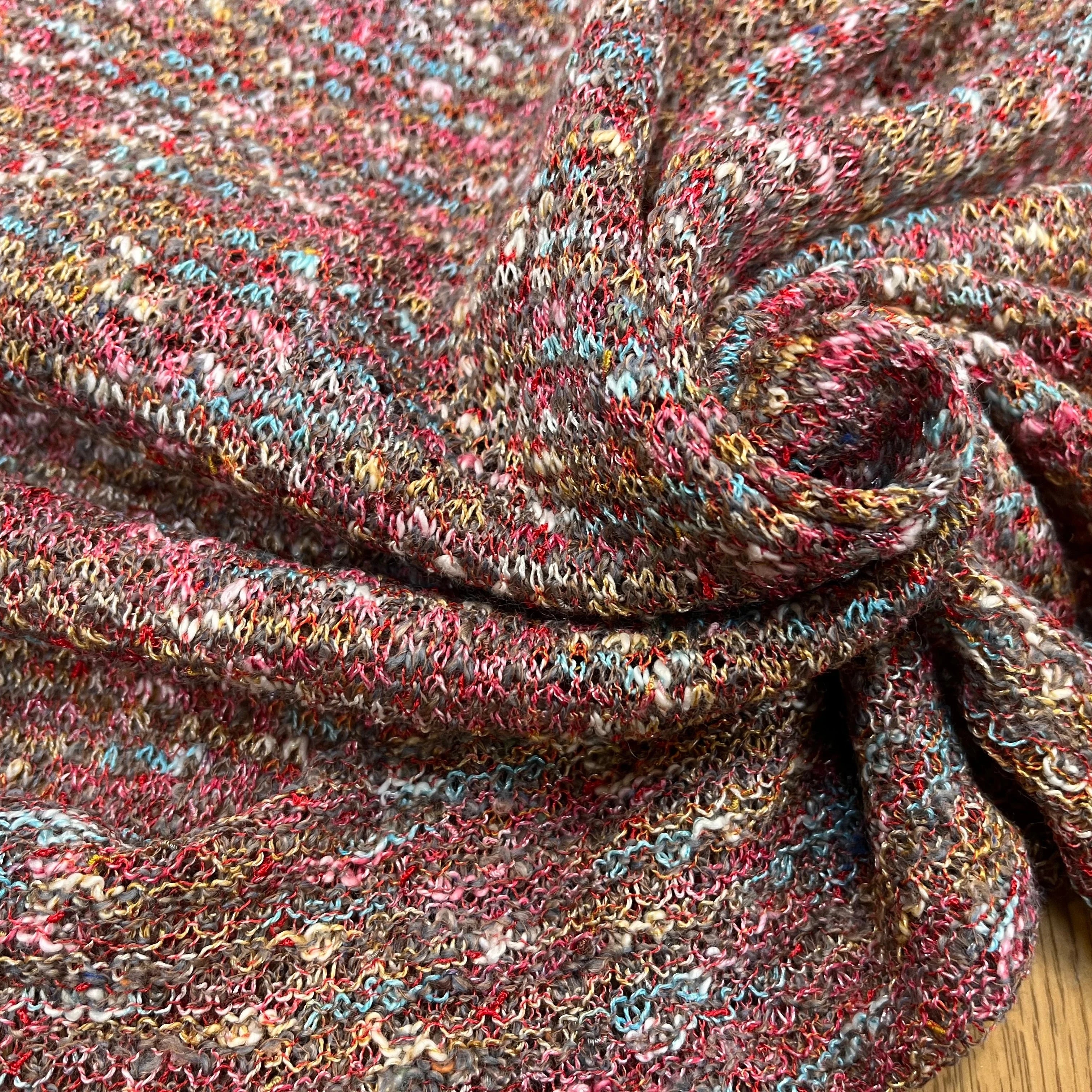 MAILLE BOUCLETTE TENDANCE ROUGE - My Little Coupon