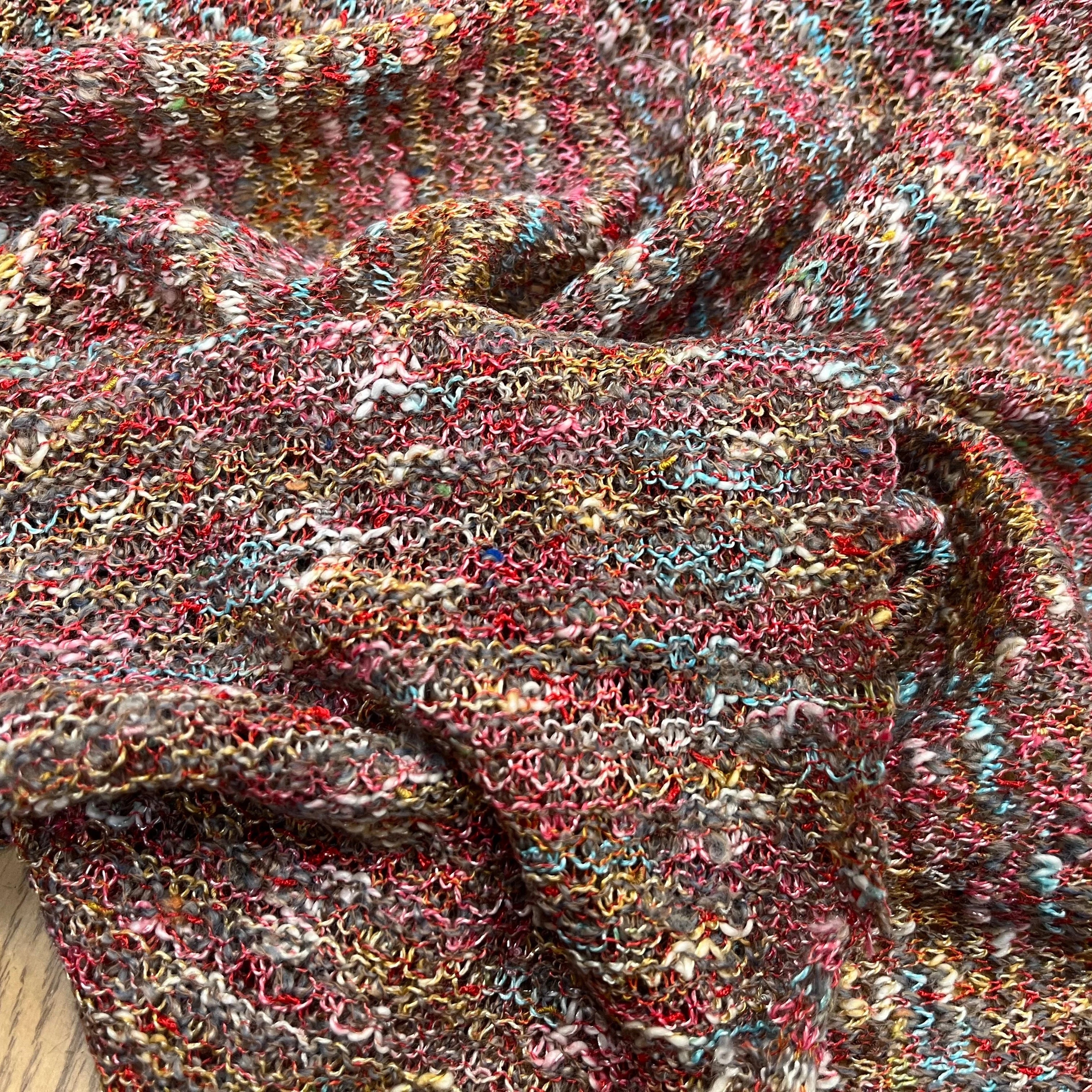 MAILLE BOUCLETTE TENDANCE ROUGE - My Little Coupon