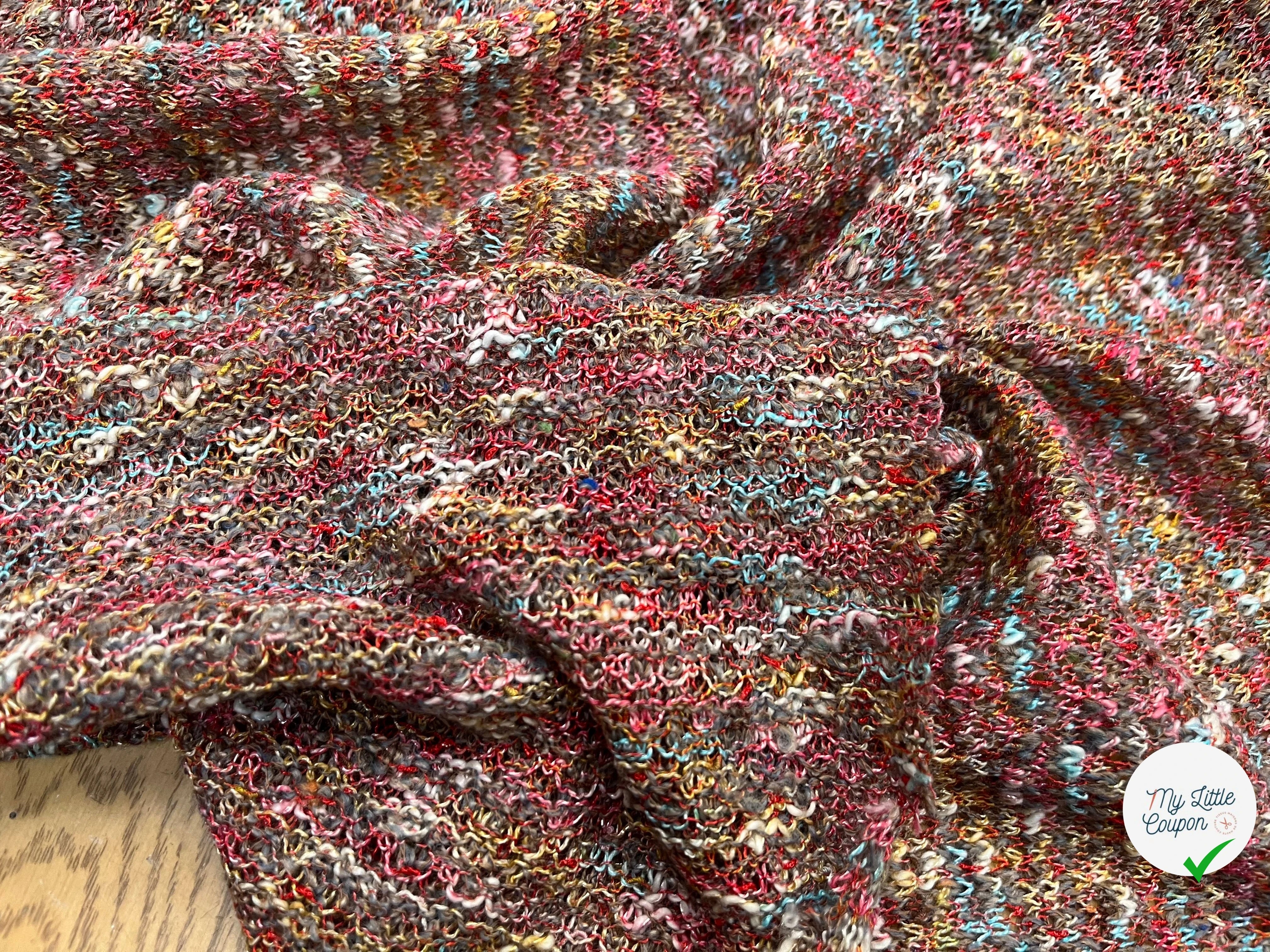 MAILLE BOUCLETTE TENDANCE ROUGE - My Little Coupon