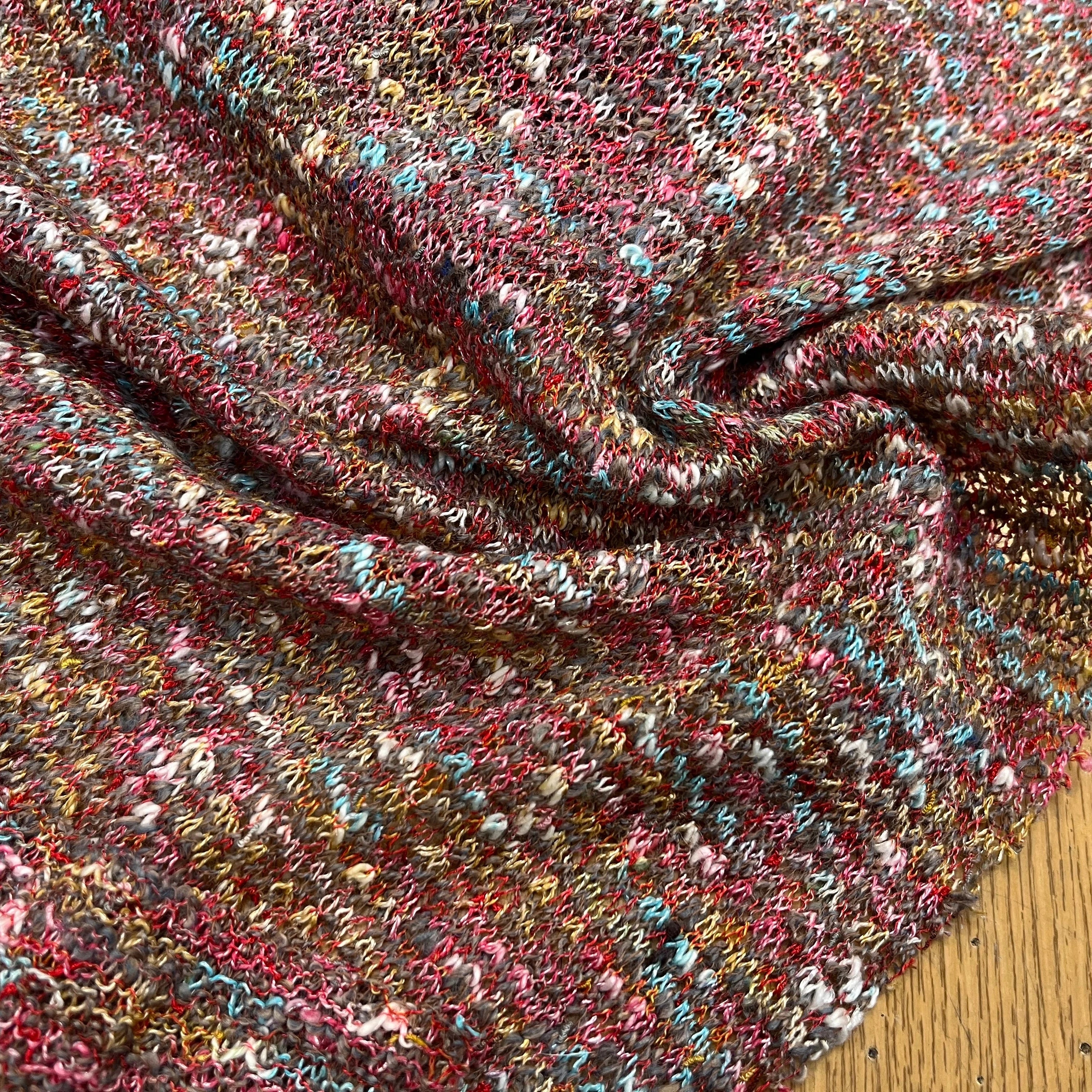 MAILLE BOUCLETTE TENDANCE ROUGE - My Little Coupon