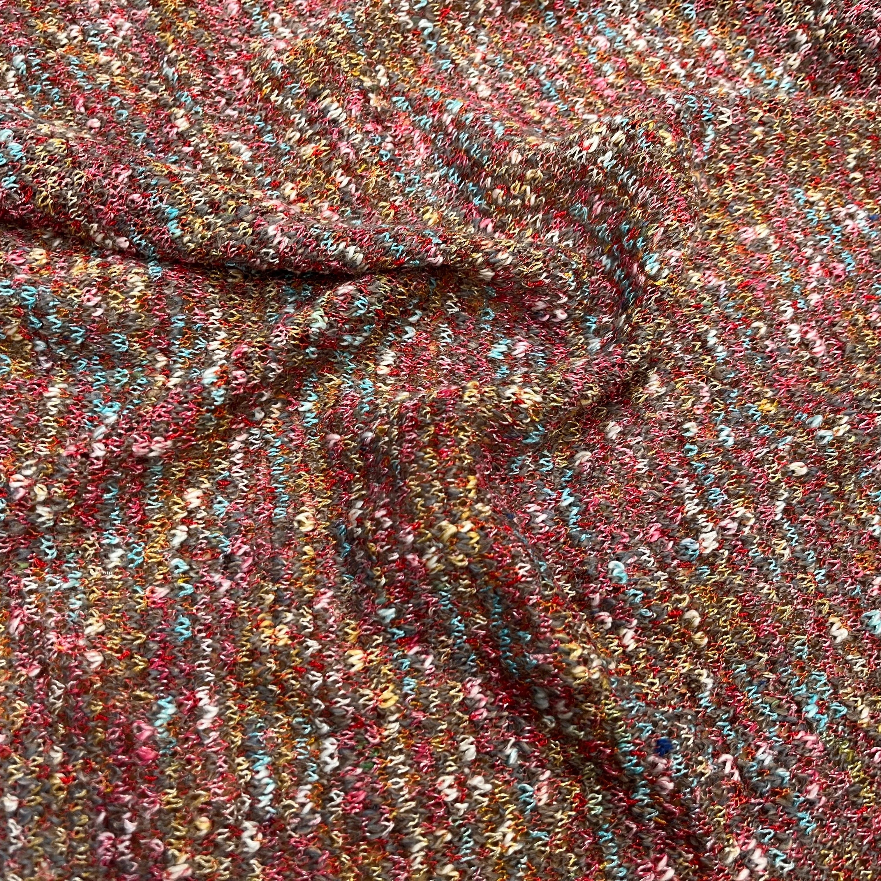 MAILLE BOUCLETTE TENDANCE ROUGE - My Little Coupon