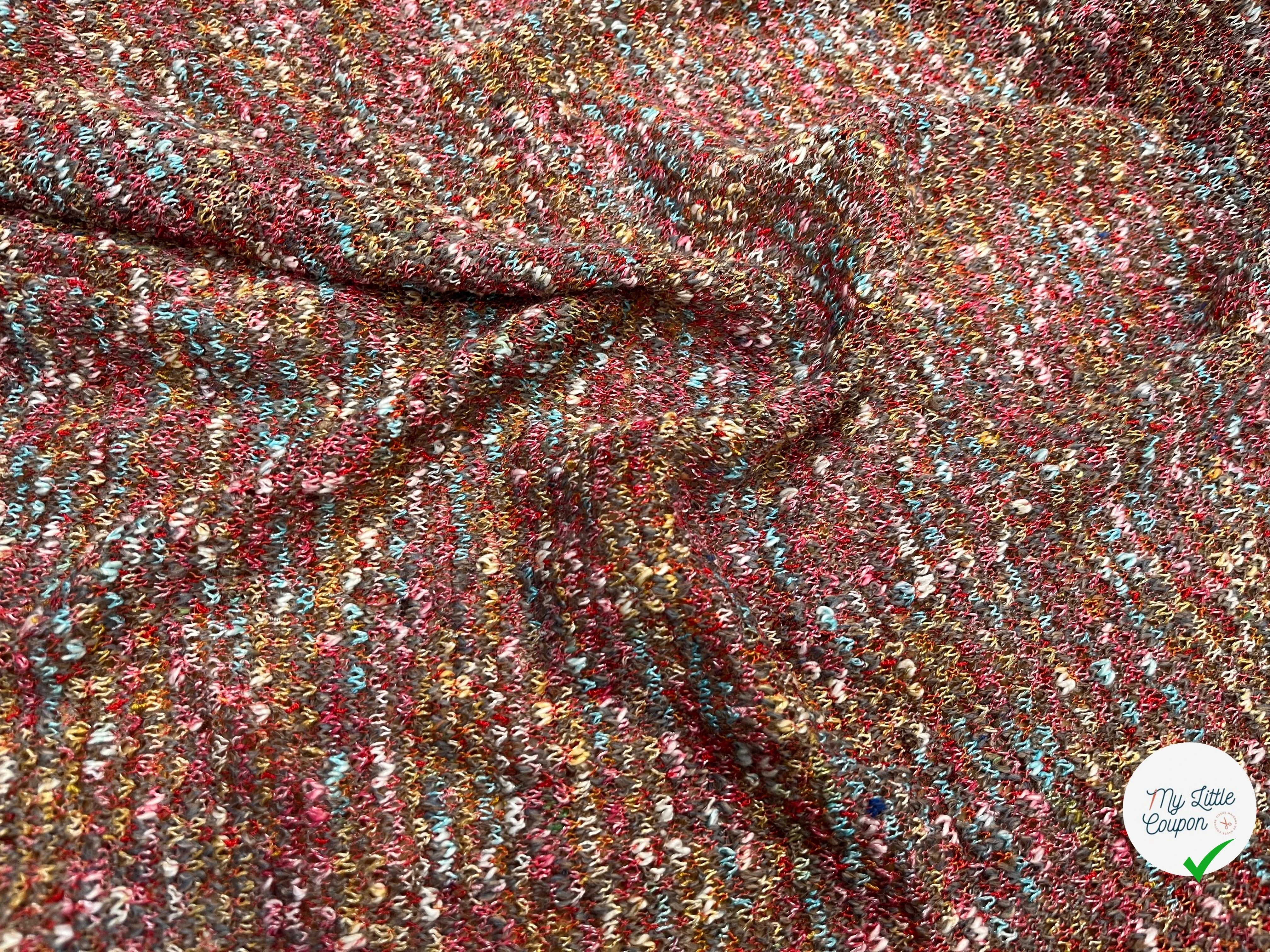 MAILLE BOUCLETTE TENDANCE ROUGE - My Little Coupon