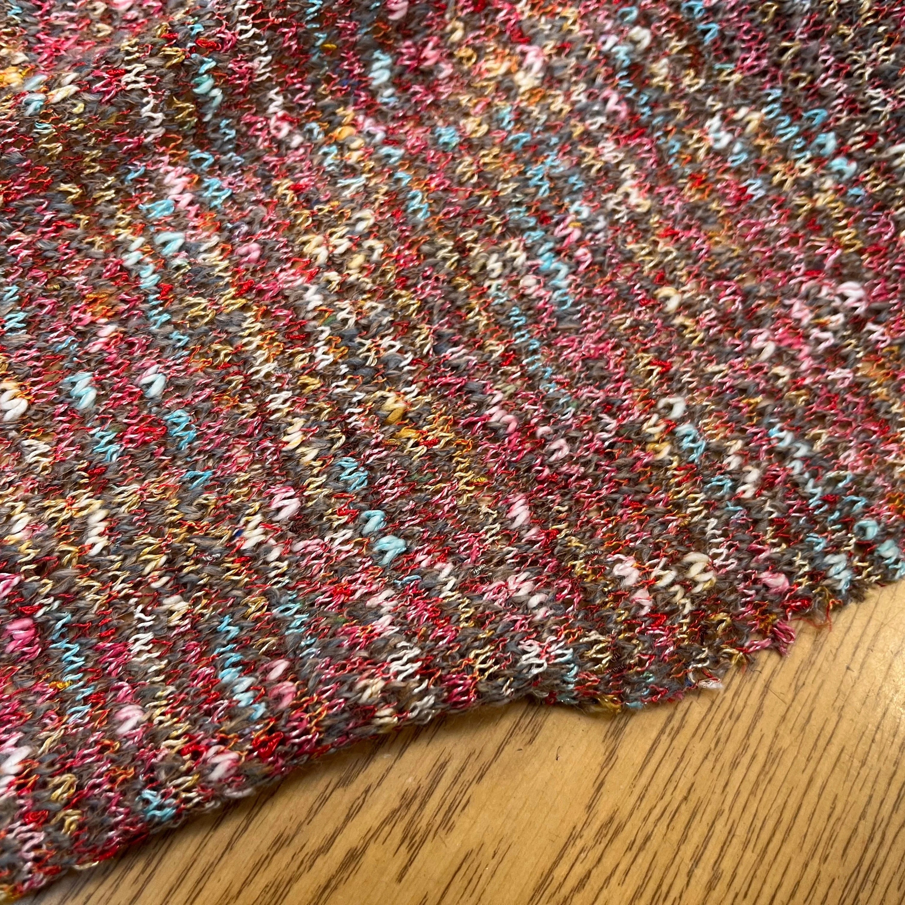 MAILLE BOUCLETTE TENDANCE ROUGE - My Little Coupon