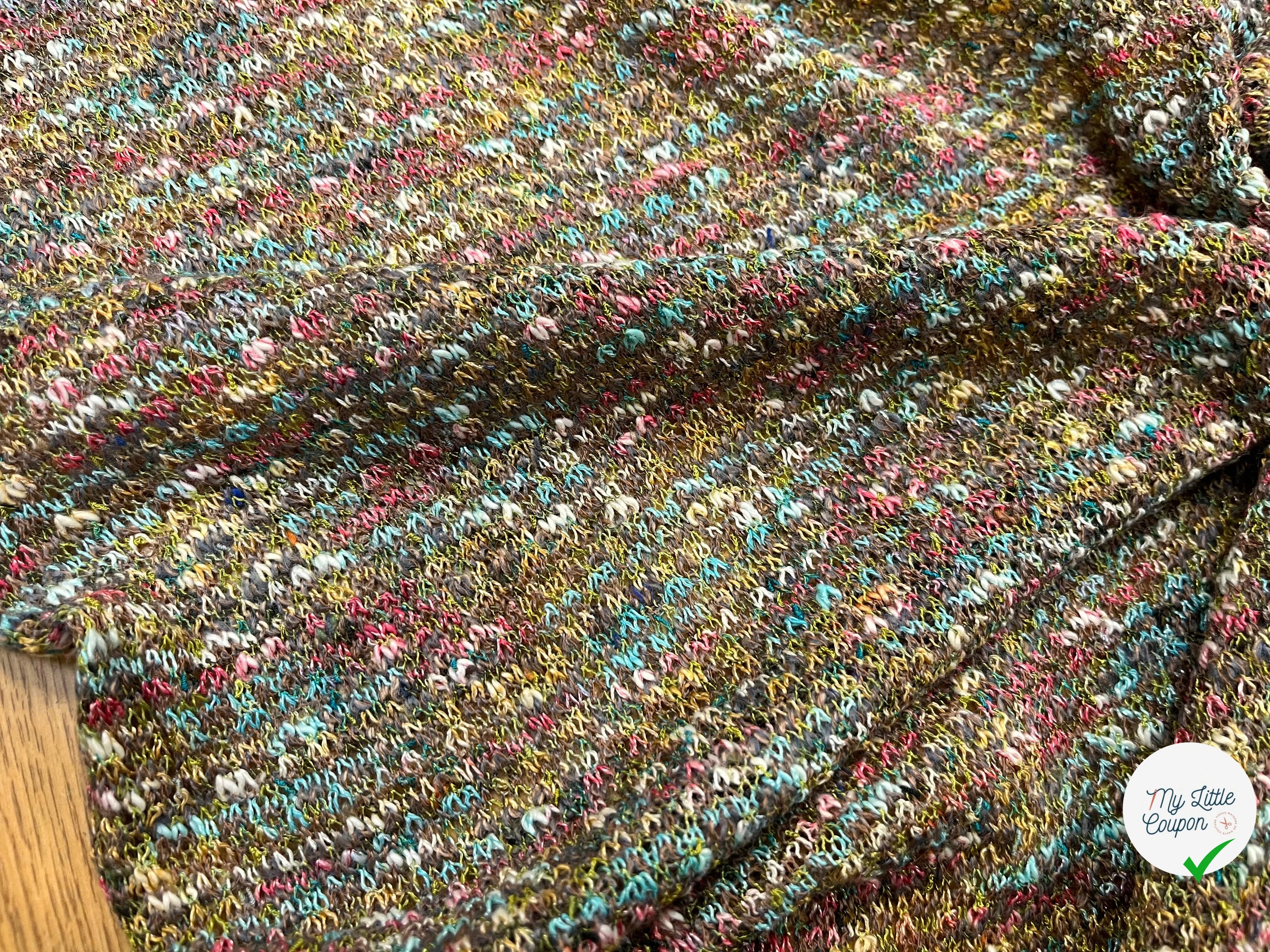 MAILLE BOUCLETTE TENDANCE VERT - My Little Coupon