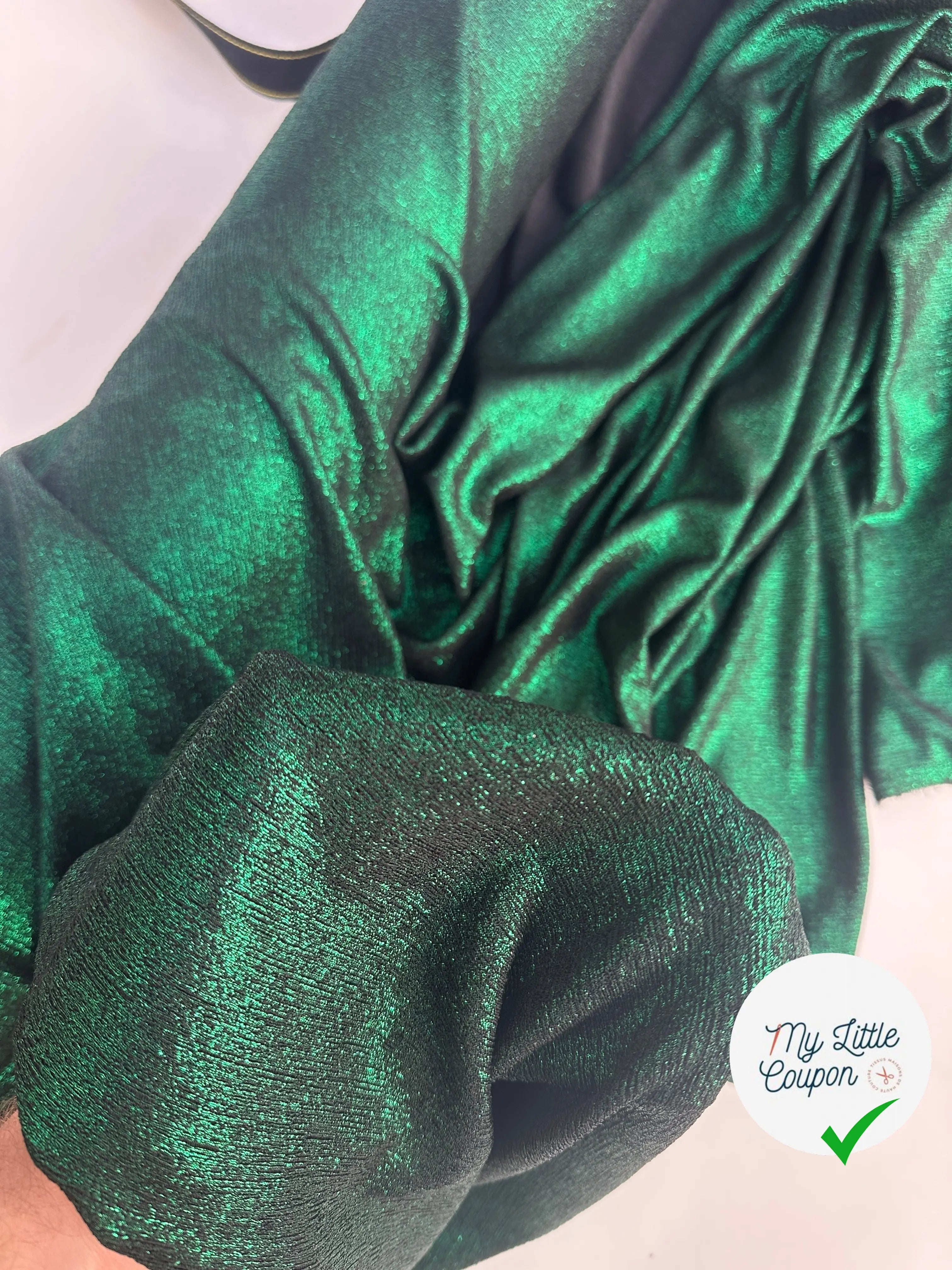 MAILLE BUBBLE FOIL REFLET VERT MLC INTERN