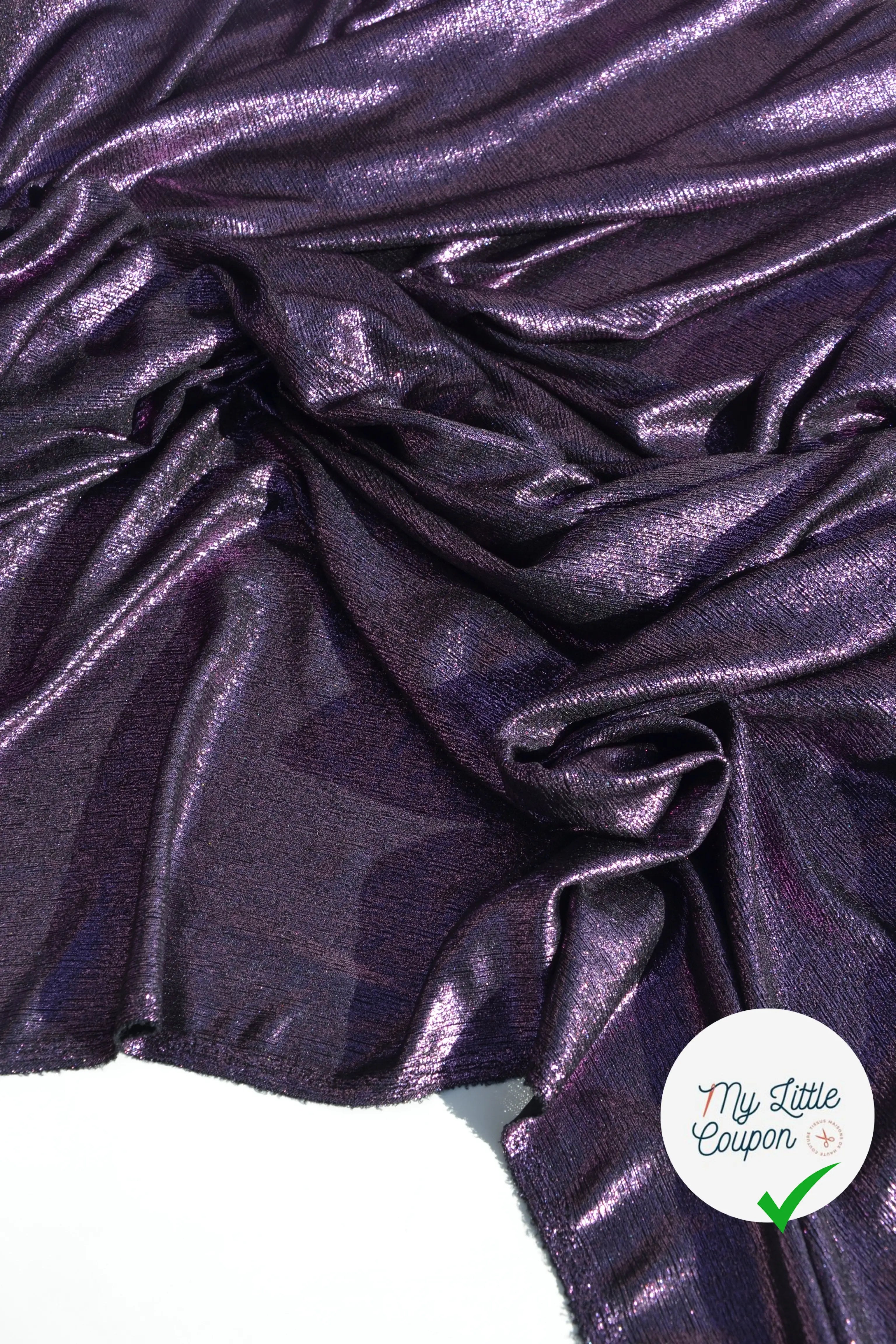 MAILLE BUBBLE FOIL REFLET VIOLET MLC INTERN