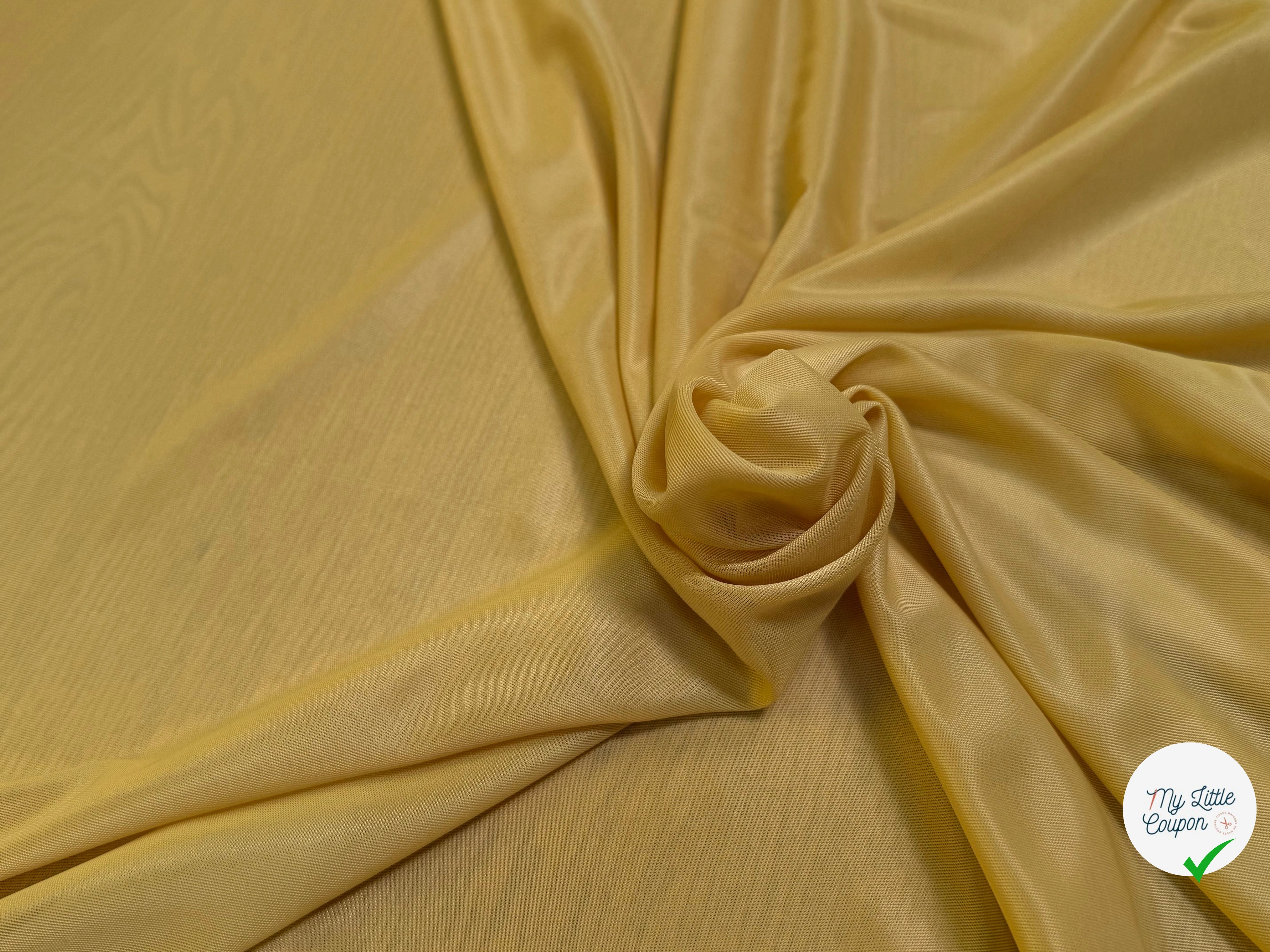 MAILLE CHARMEUSE JAUNE MOUTARDE - My Little Coupon