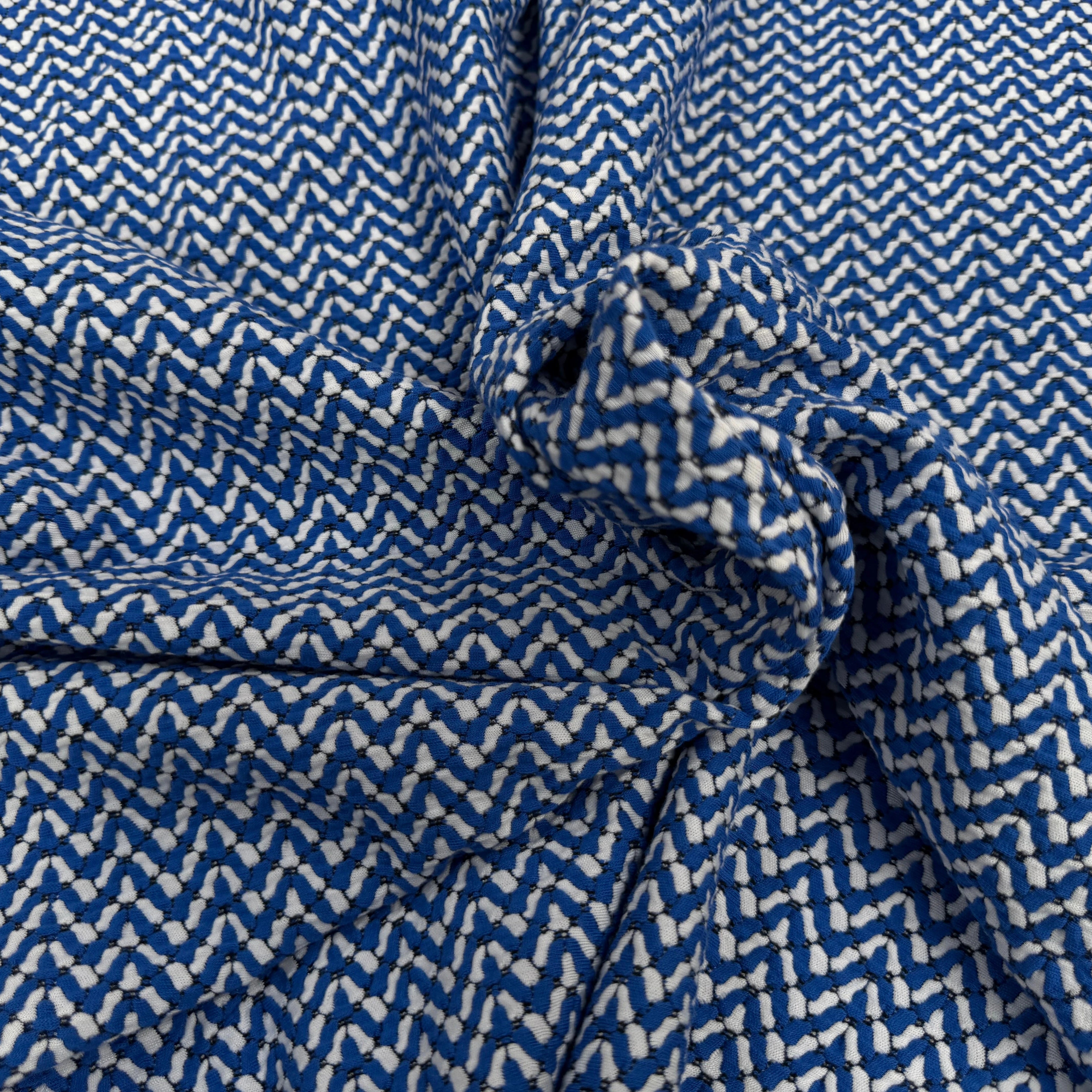 MAILLE COTON BLEU ET BLANC - My Little Coupon