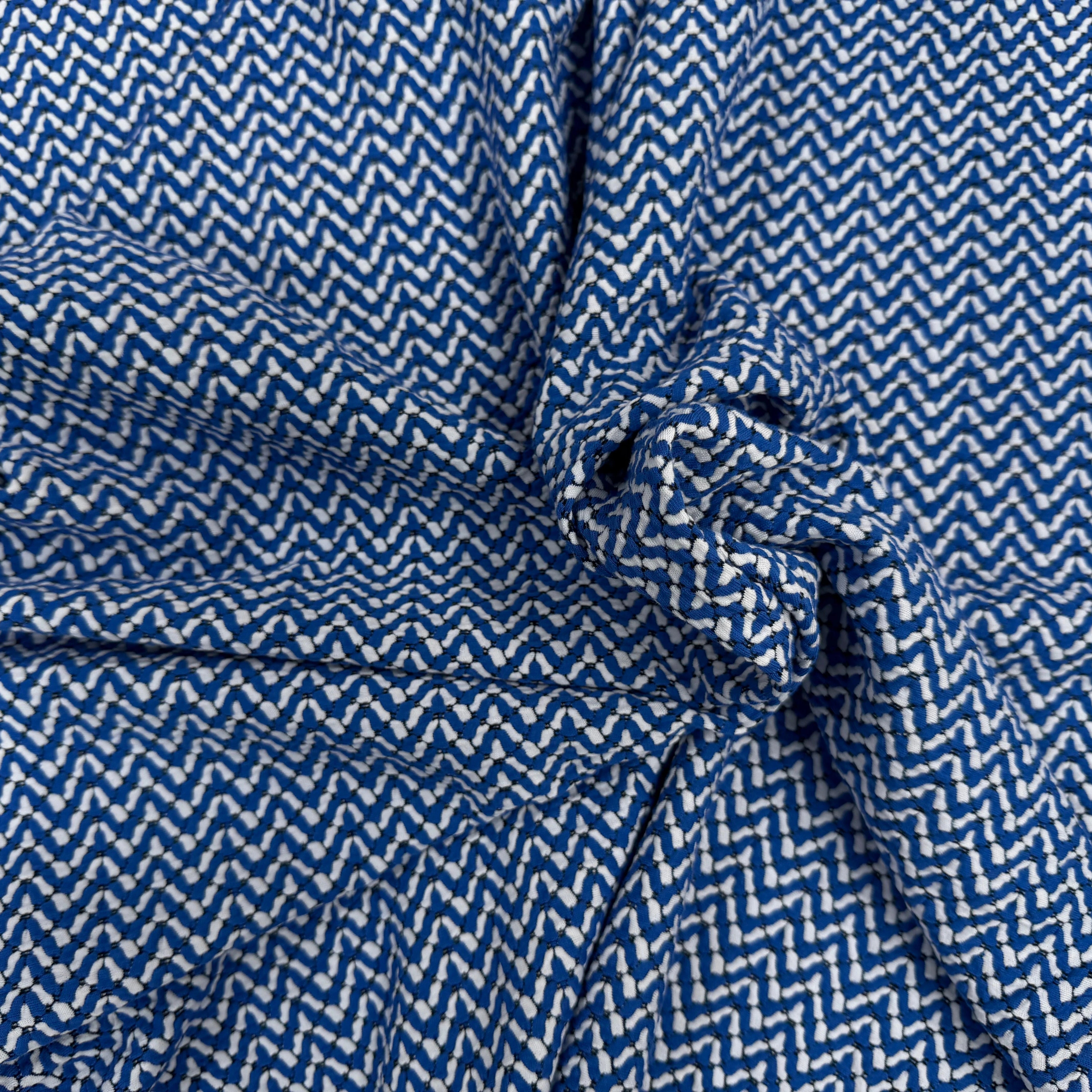 MAILLE COTON BLEU ET BLANC - My Little Coupon