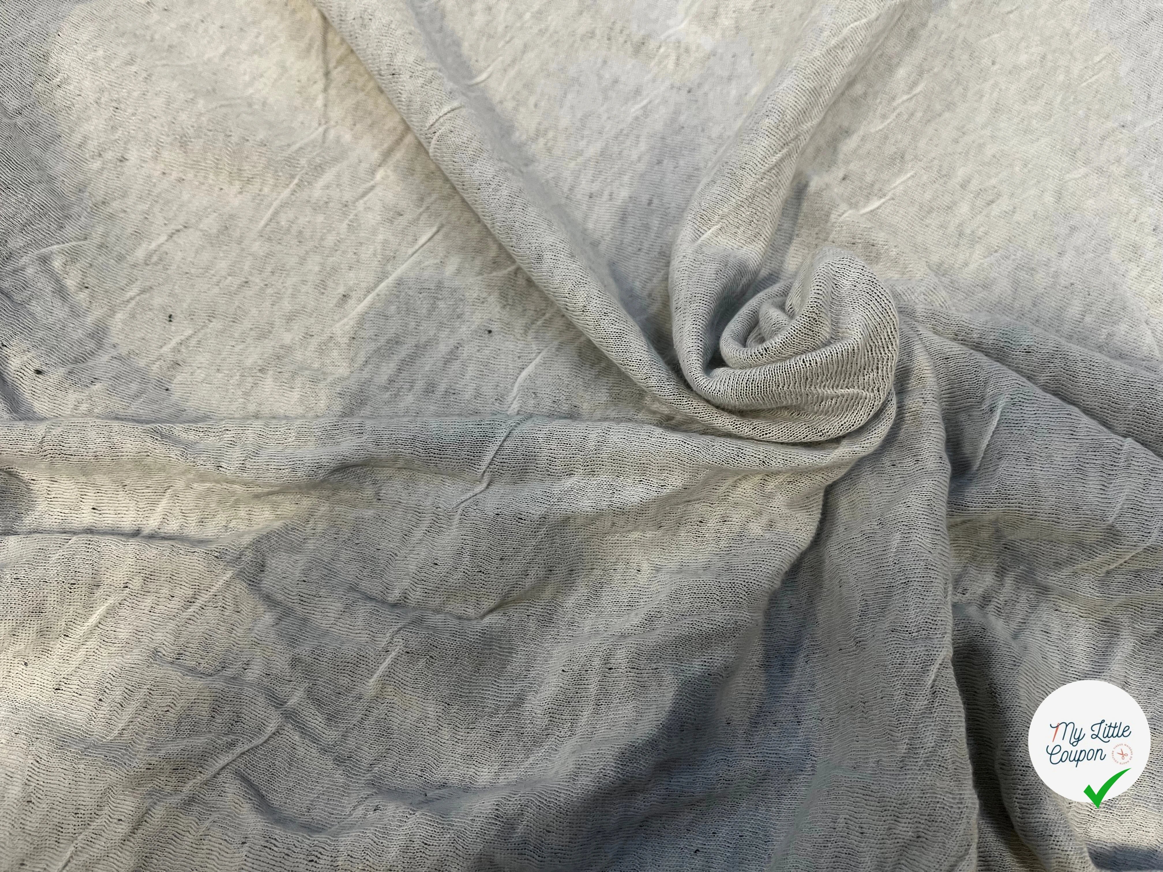 MAILLE COTON CONTRECOLLÉE ULTRA STRETCH NOIR ET BLANC - My Little Coupon