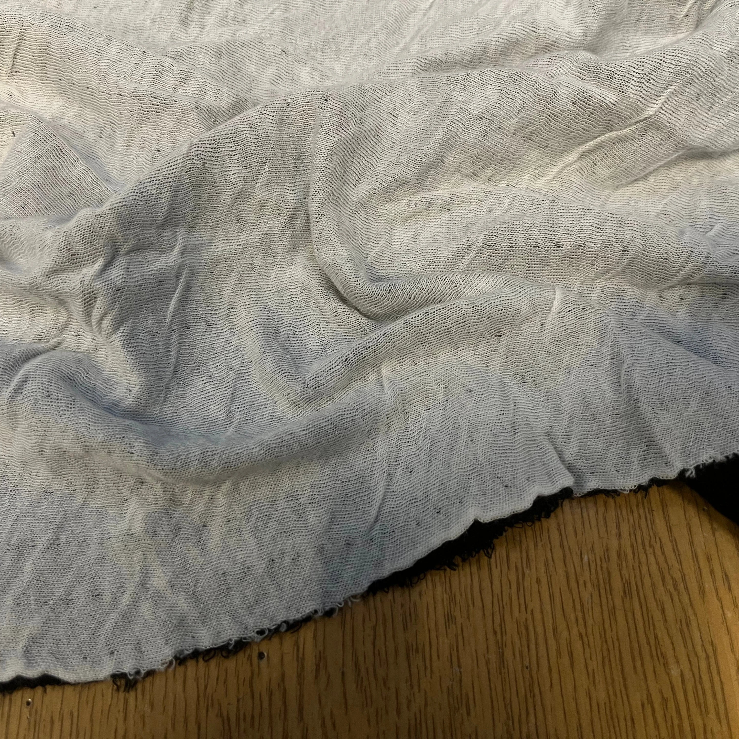 MAILLE COTON CONTRECOLLÉE ULTRA STRETCH NOIR ET BLANC - My Little Coupon