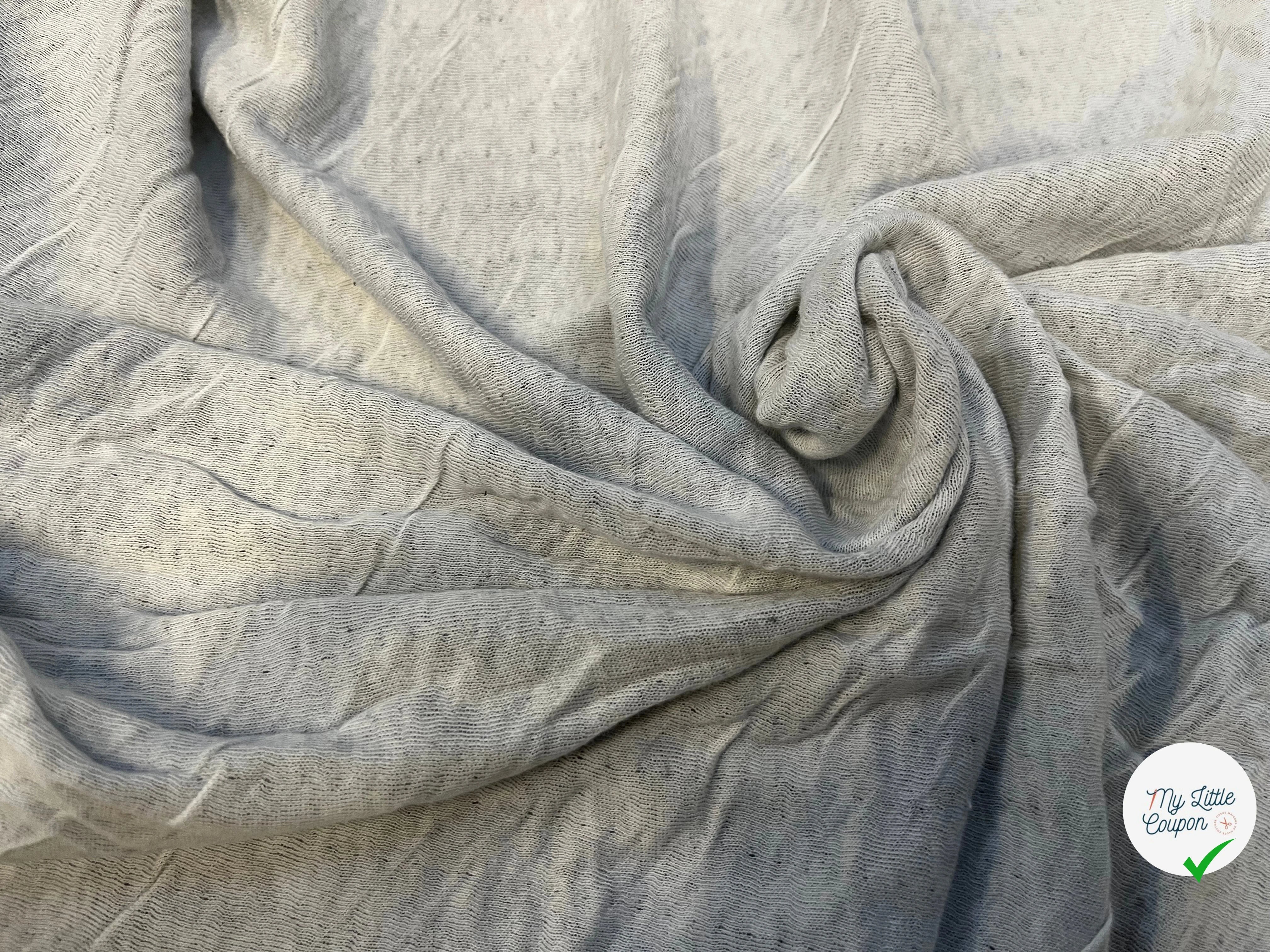 MAILLE COTON CONTRECOLLÉE ULTRA STRETCH NOIR ET BLANC - My Little Coupon