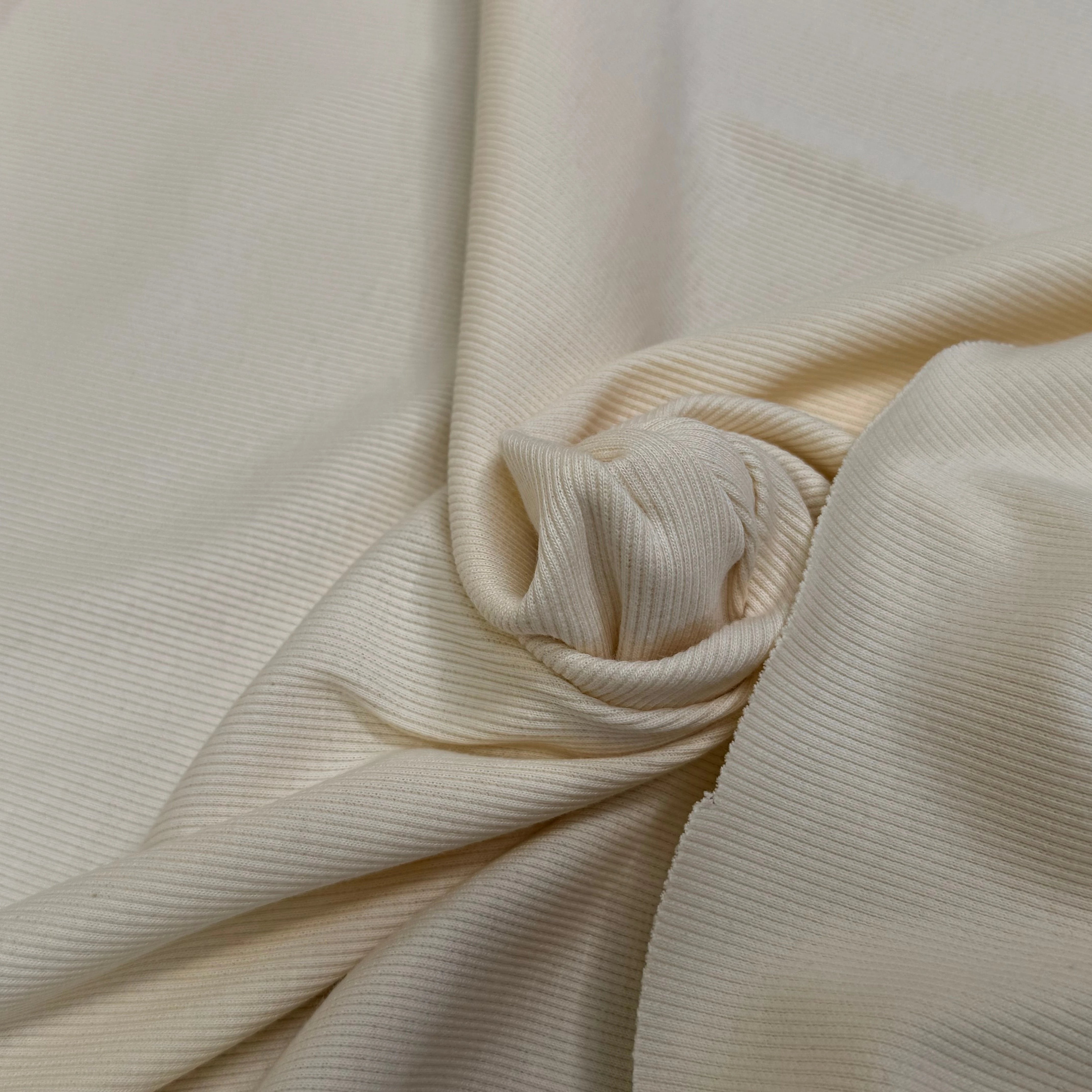 MAILLE COTON CÔTE 1X1 STRETCH COULEUR NATURELLE - My Little Coupon