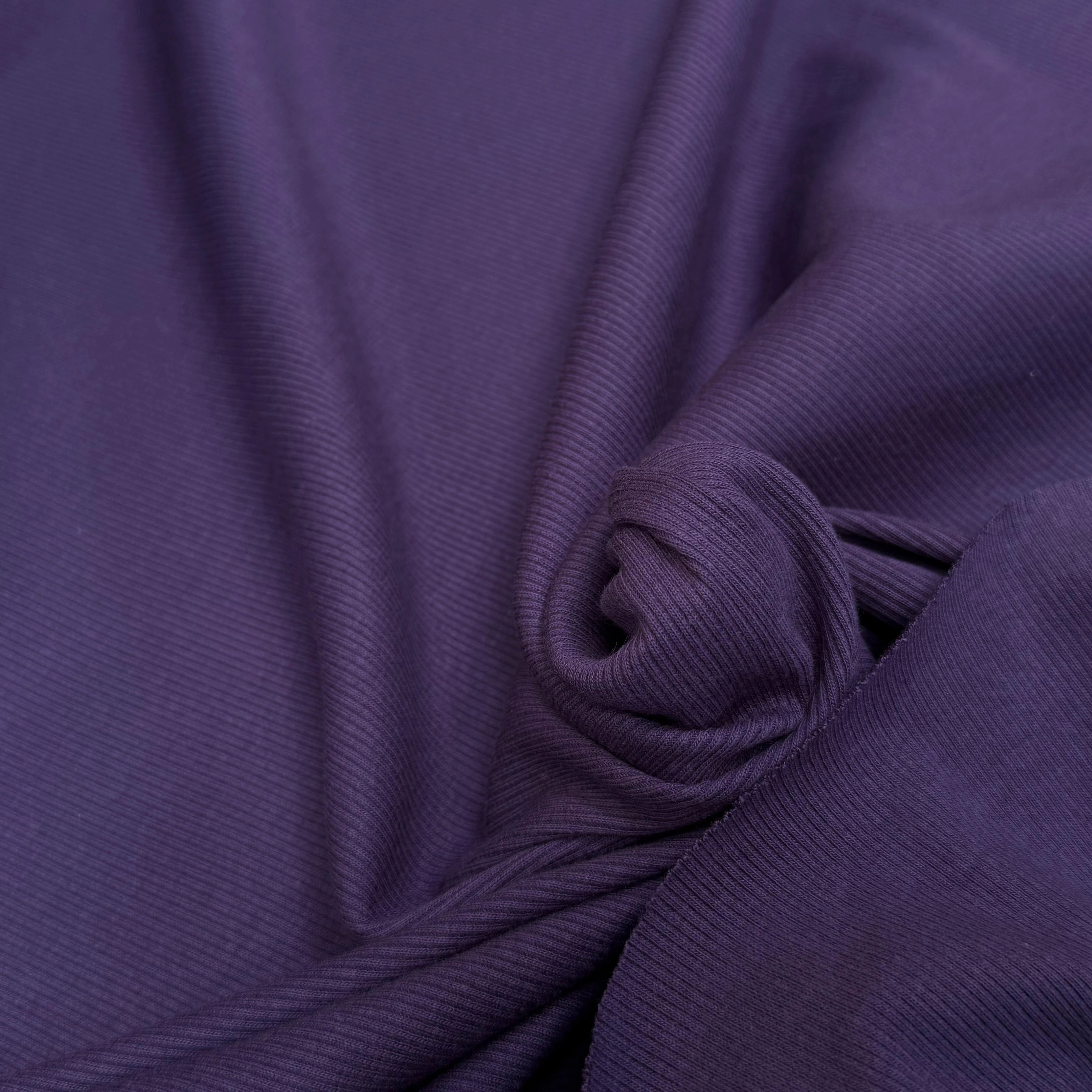 MAILLE COTON CÔTE 1X1 STRETCH NAVY - My Little Coupon