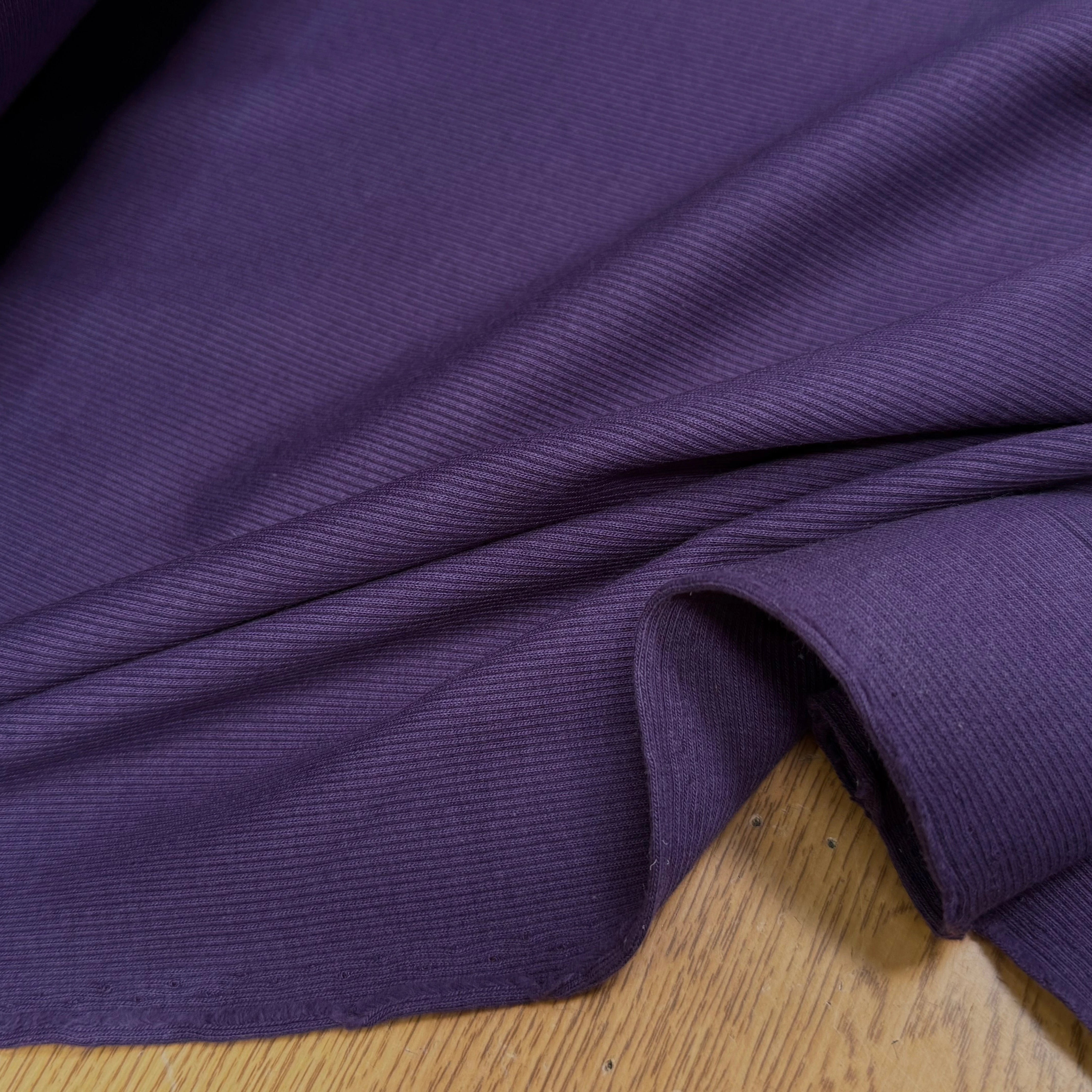 MAILLE COTON CÔTE 1X1 STRETCH NAVY - My Little Coupon