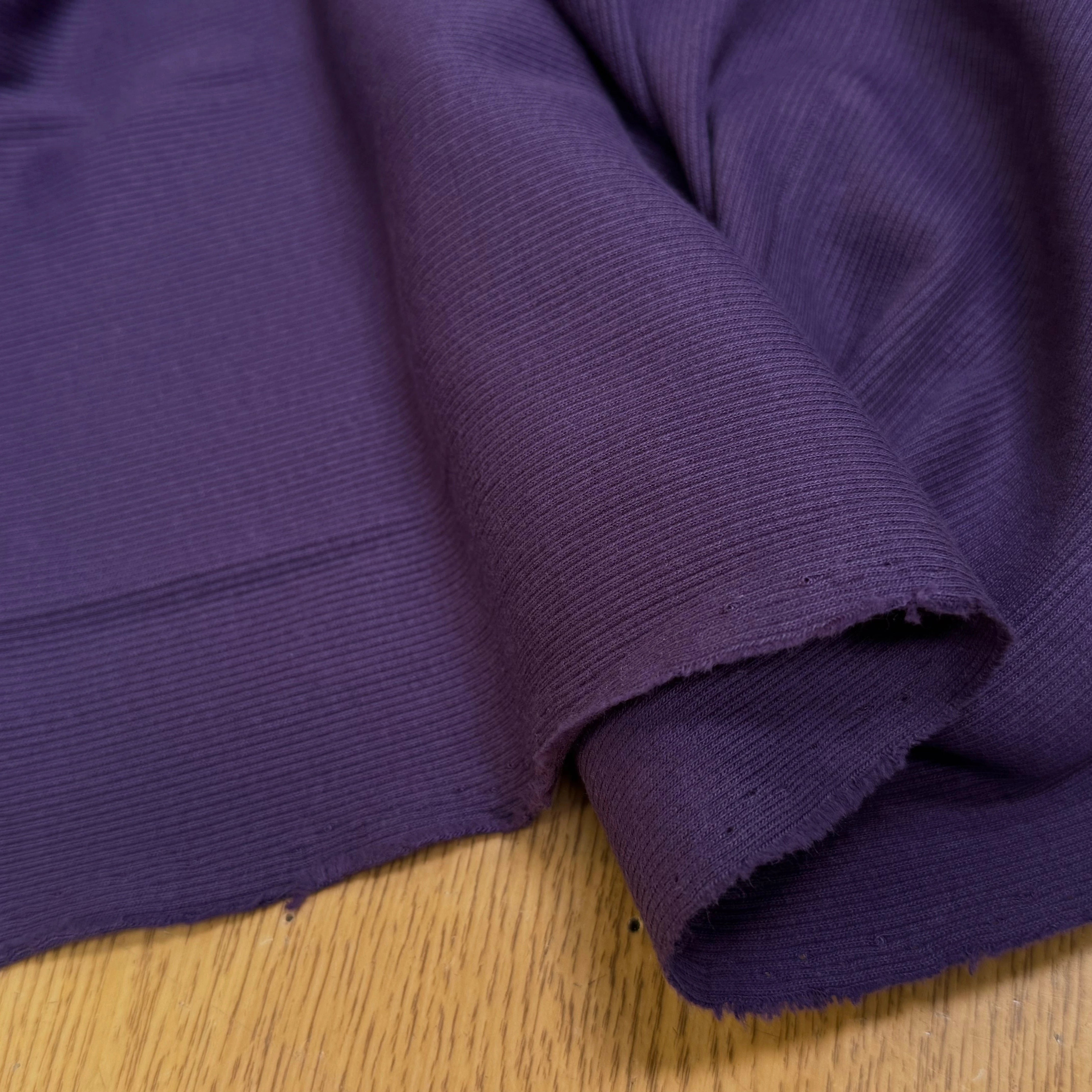 MAILLE COTON CÔTE 1X1 STRETCH NAVY - My Little Coupon