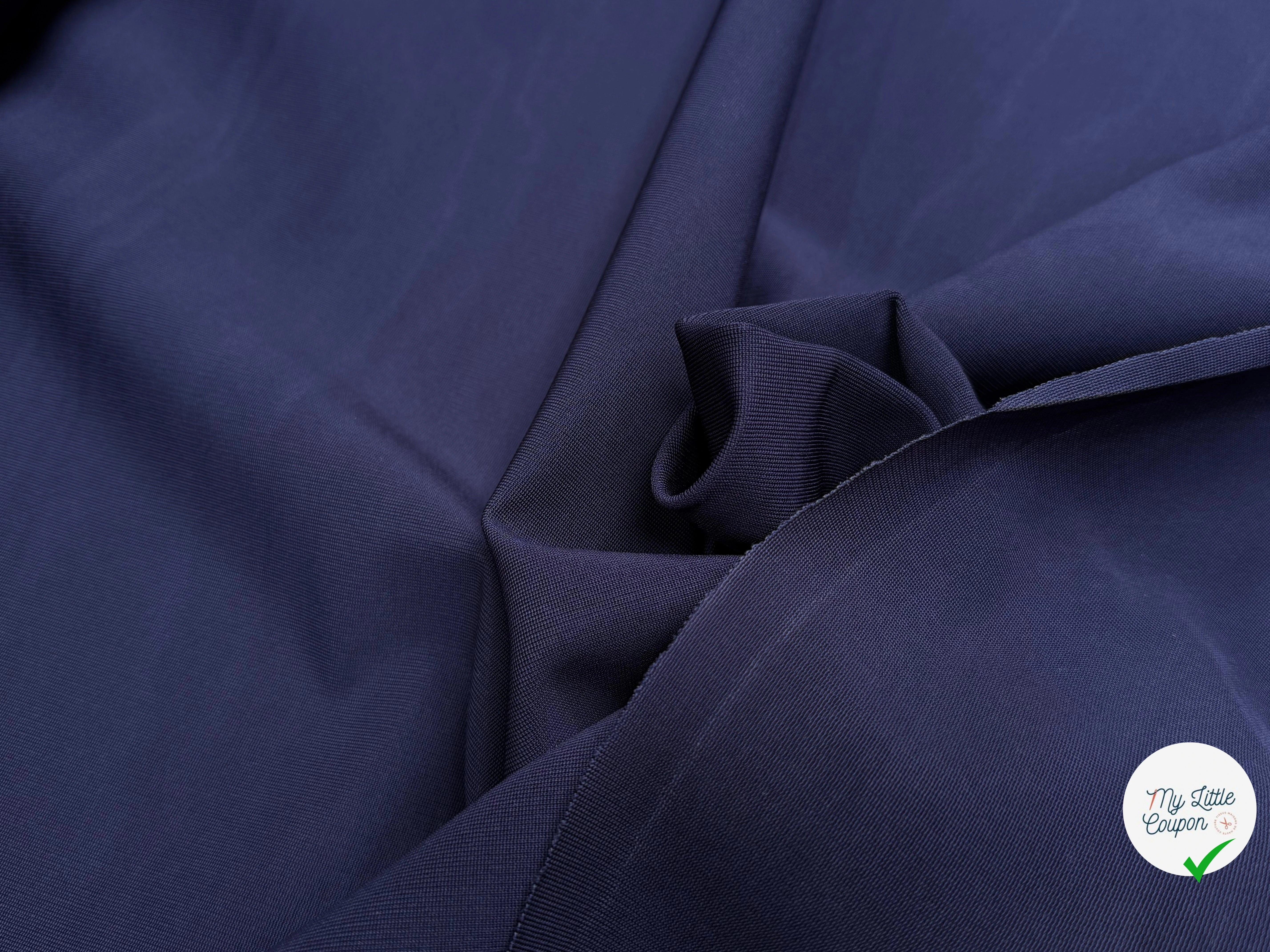 MAILLE COTON ÉFFET TRICOT ULTRA STRETCH WORK BLUE - My Little Coupon