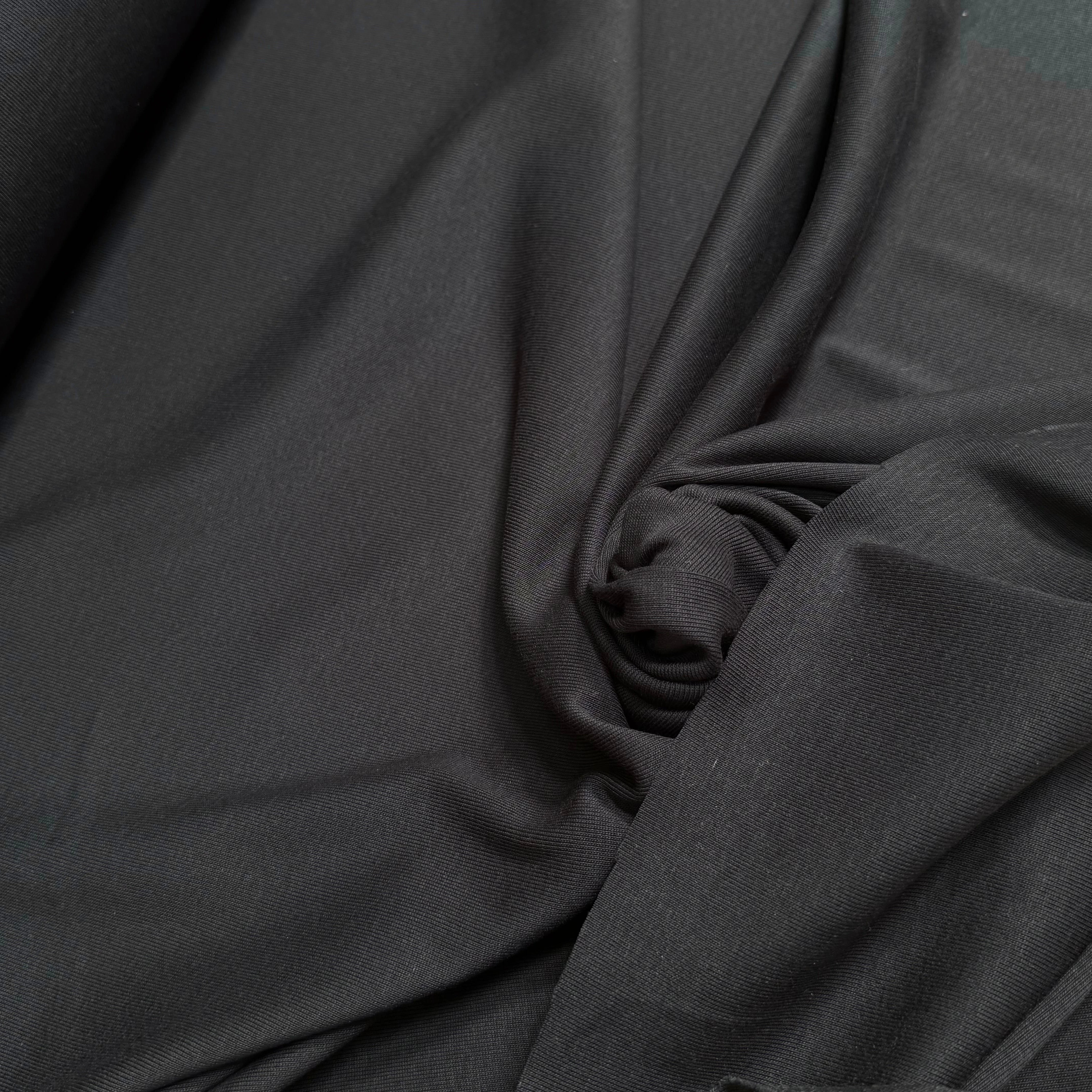 MAILLE COTON LEGER CÔTELÉE BLACK - My Little Coupon