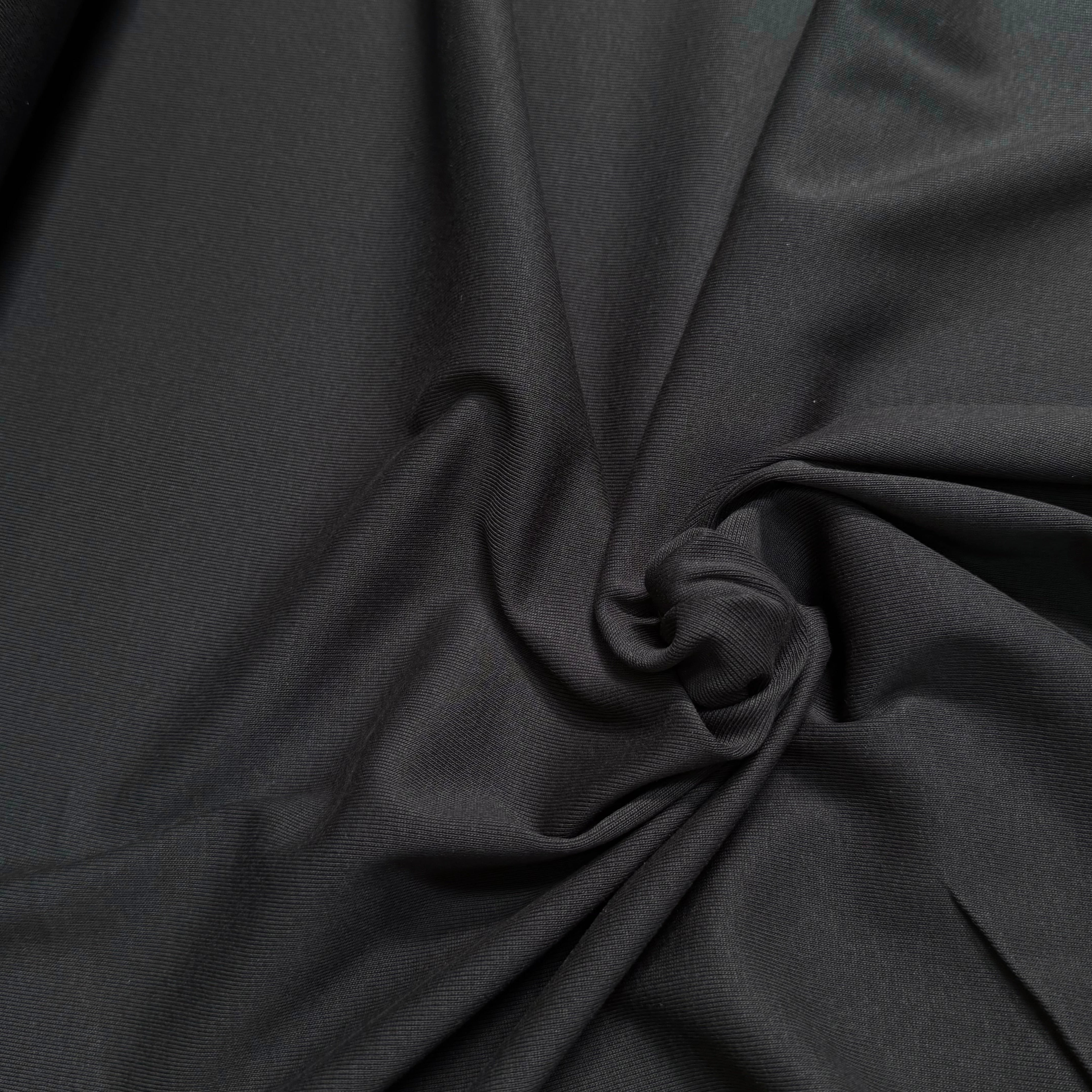 MAILLE COTON LEGER CÔTELÉE BLACK - My Little Coupon