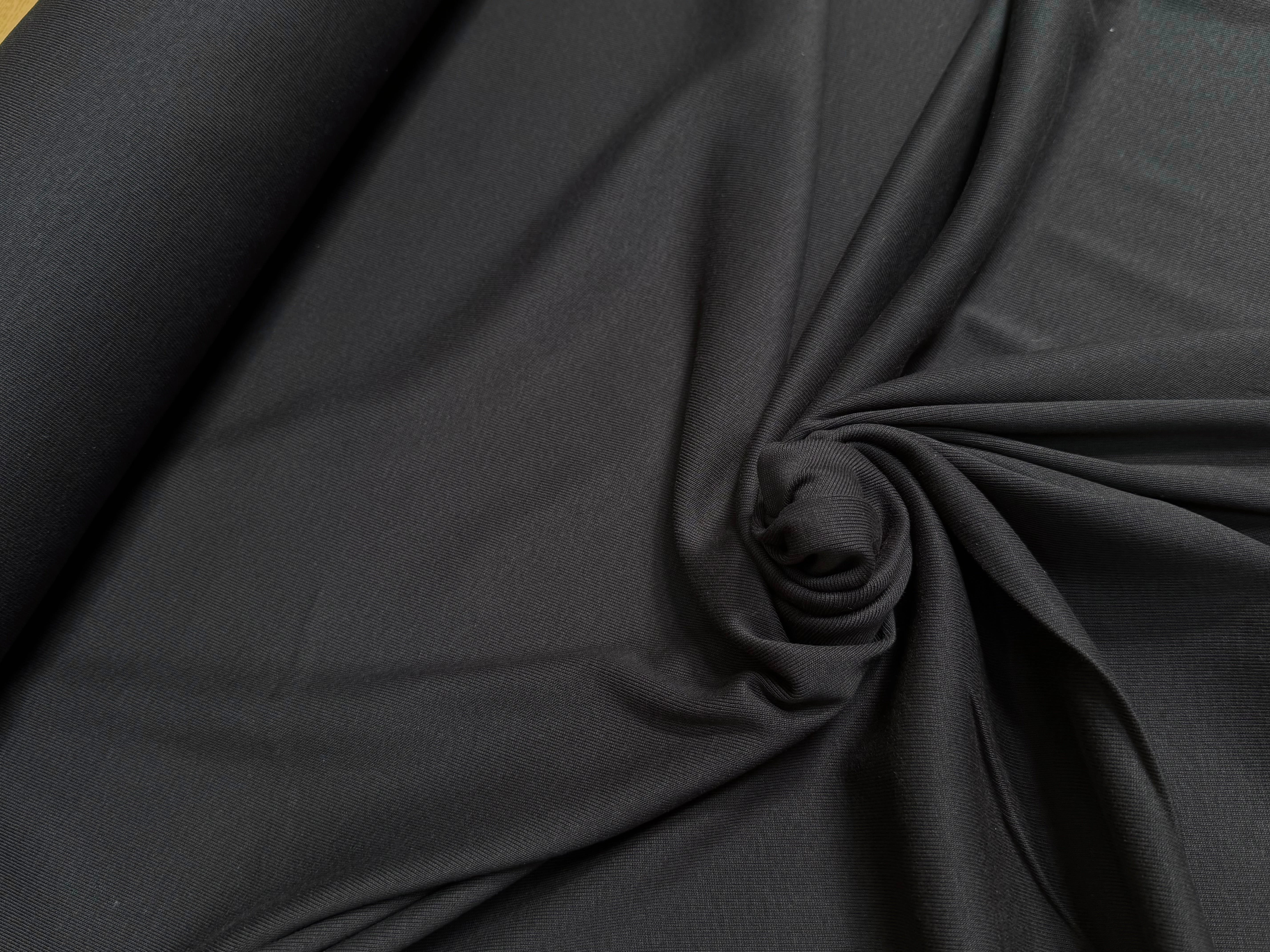 MAILLE COTON LEGER CÔTELÉE BLACK - My Little Coupon