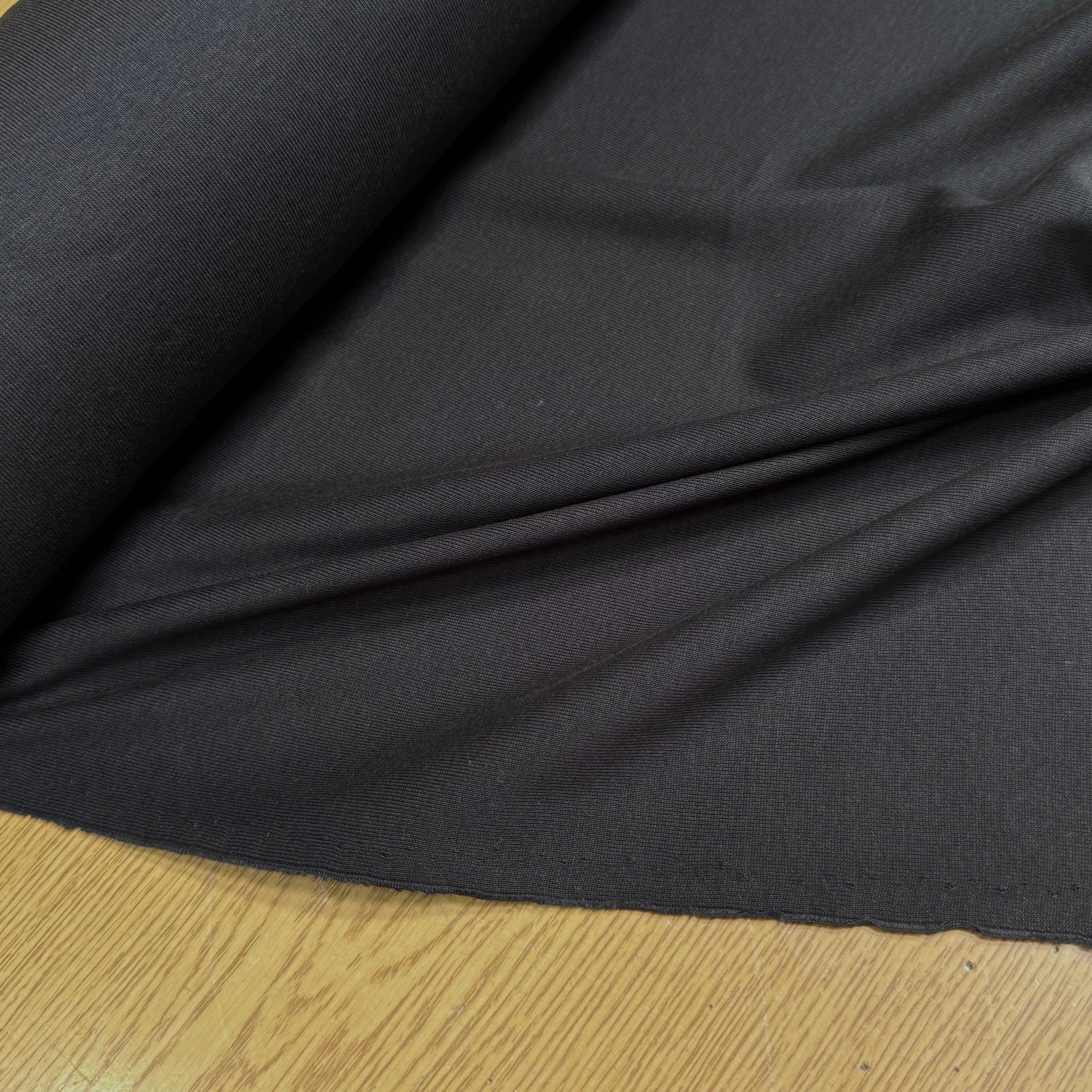 MAILLE COTON LEGER CÔTELÉE BLACK - My Little Coupon