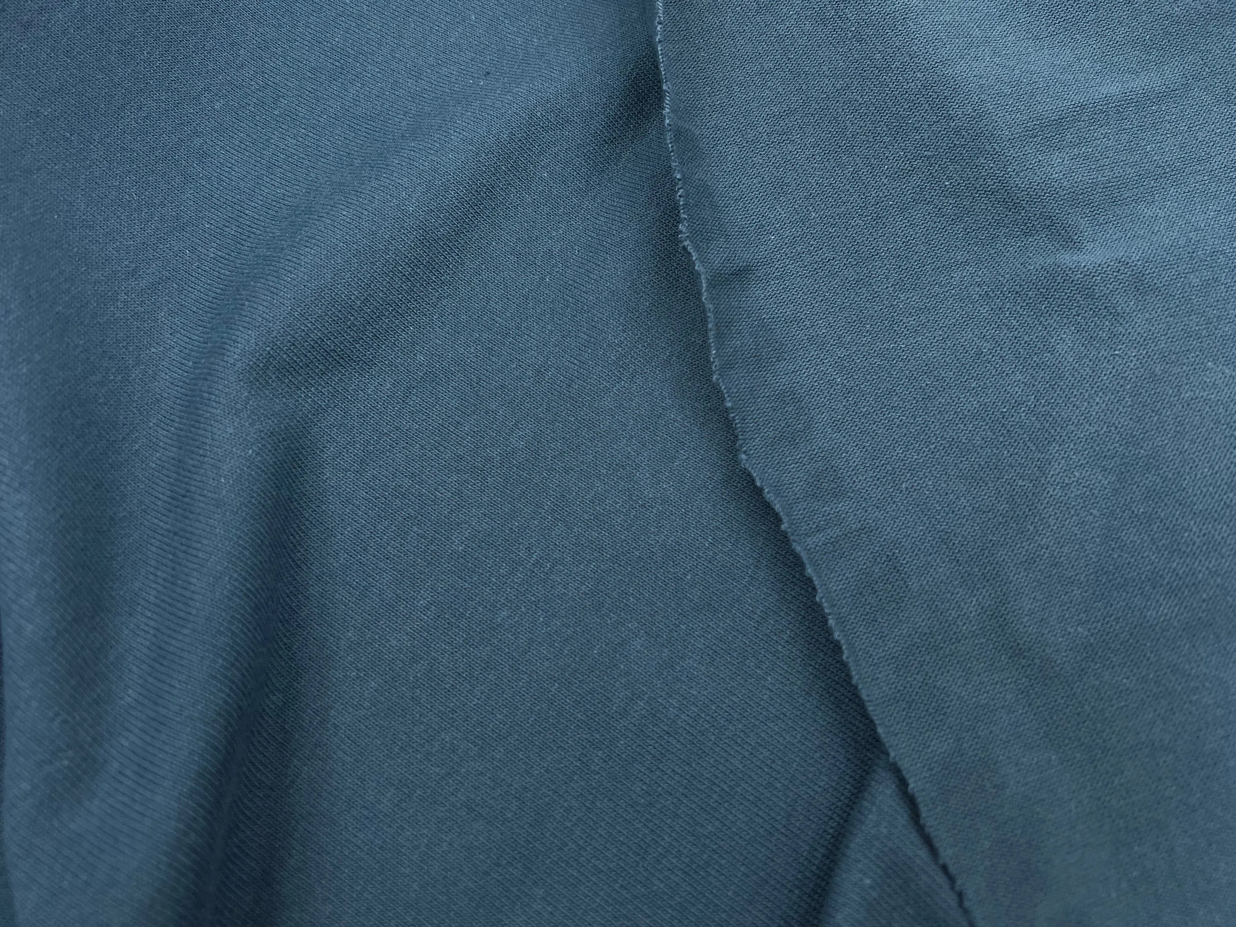 MAILLE COTON LOURDE BLEU GRIS - My Little Coupon - tissu - coudre