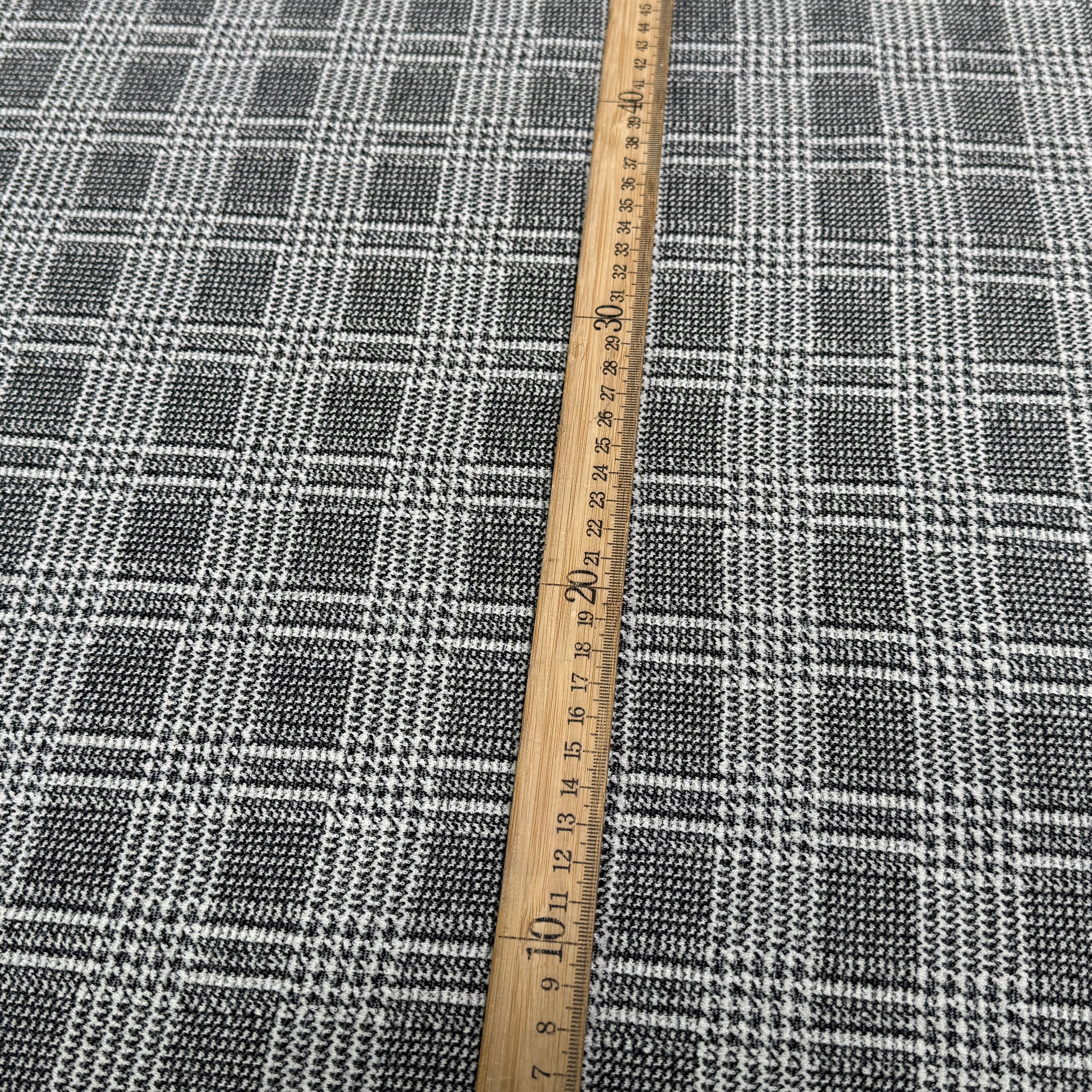 MAILLE COTON PRINCE DE GALLES BLANC NOIR - My Little Coupon