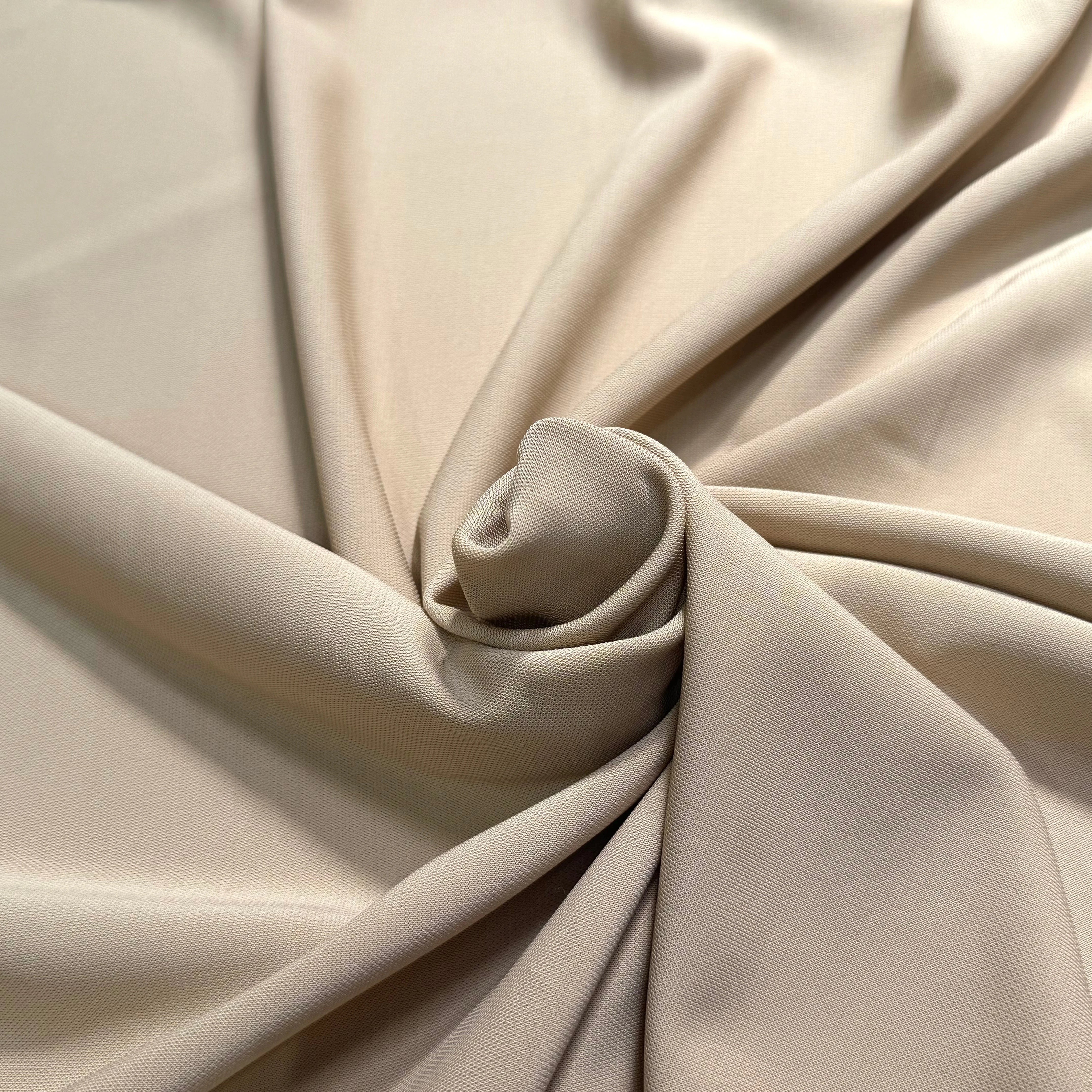 MAILLE CREPÉE STRETCH BEIGE CRÈME - My Little Coupon