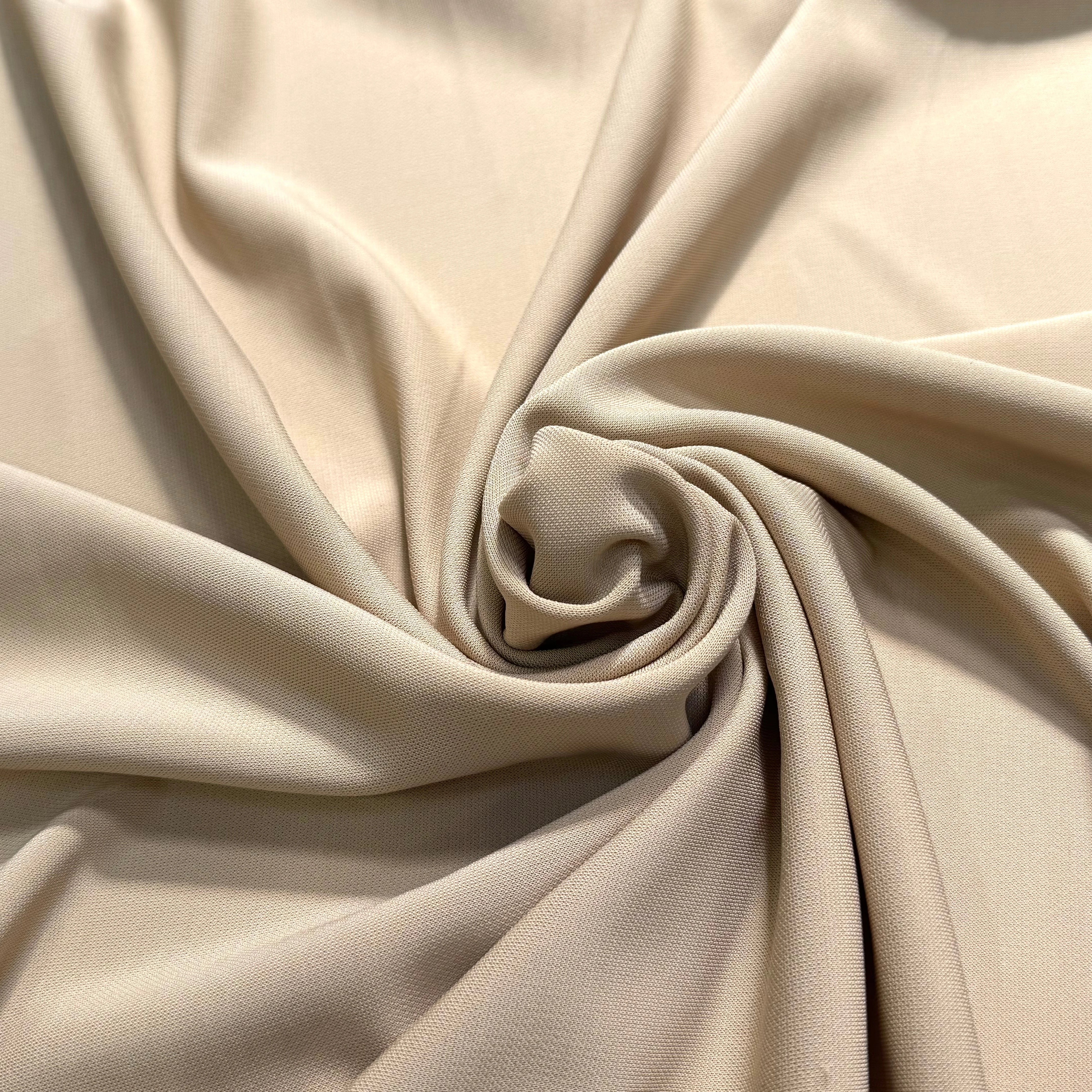 MAILLE CREPÉE STRETCH BEIGE CRÈME - My Little Coupon