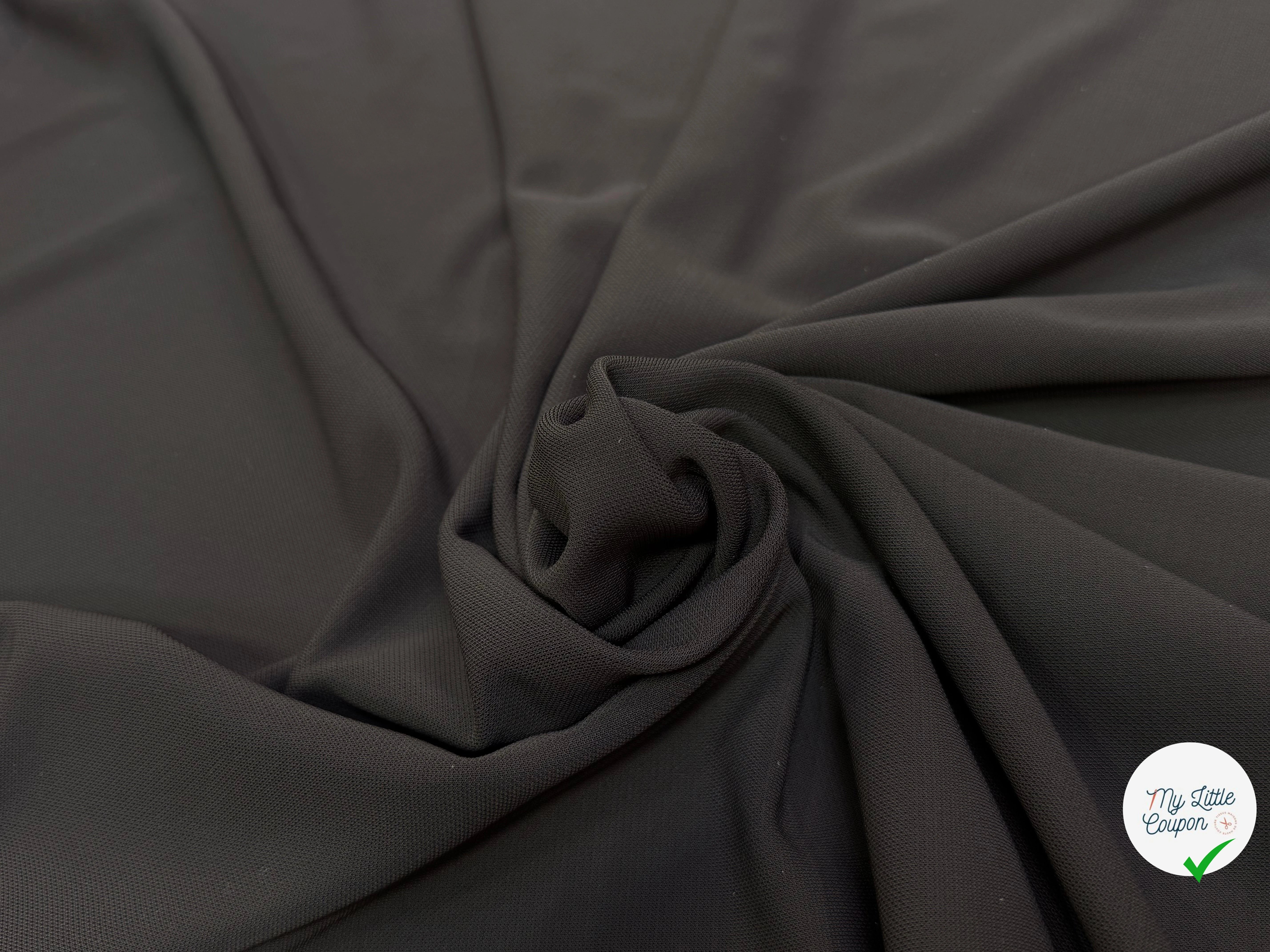 MAILLE CREPÉE STRETCH MARRON NOISETTE - My Little Coupon