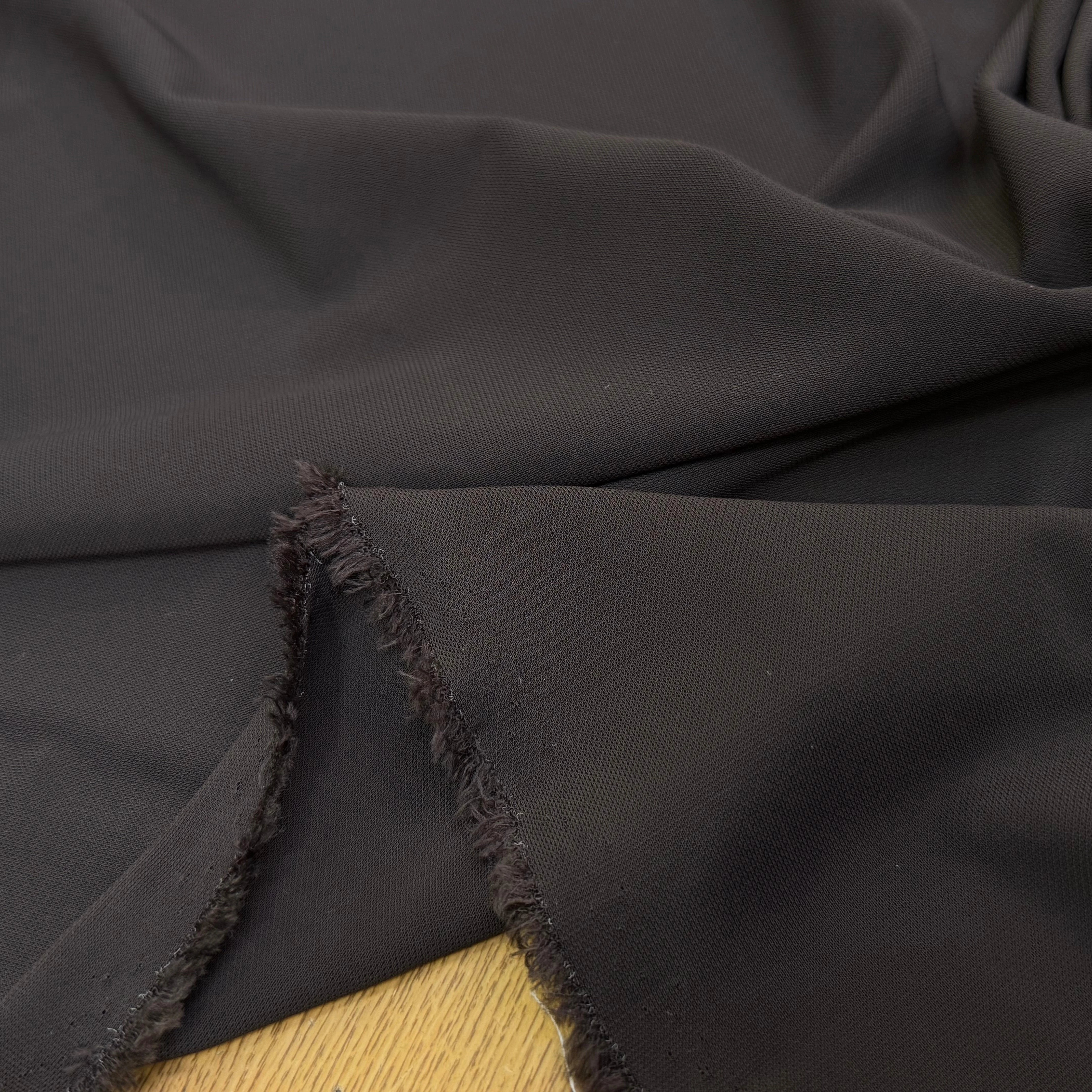 MAILLE CREPÉE STRETCH MARRON NOISETTE - My Little Coupon
