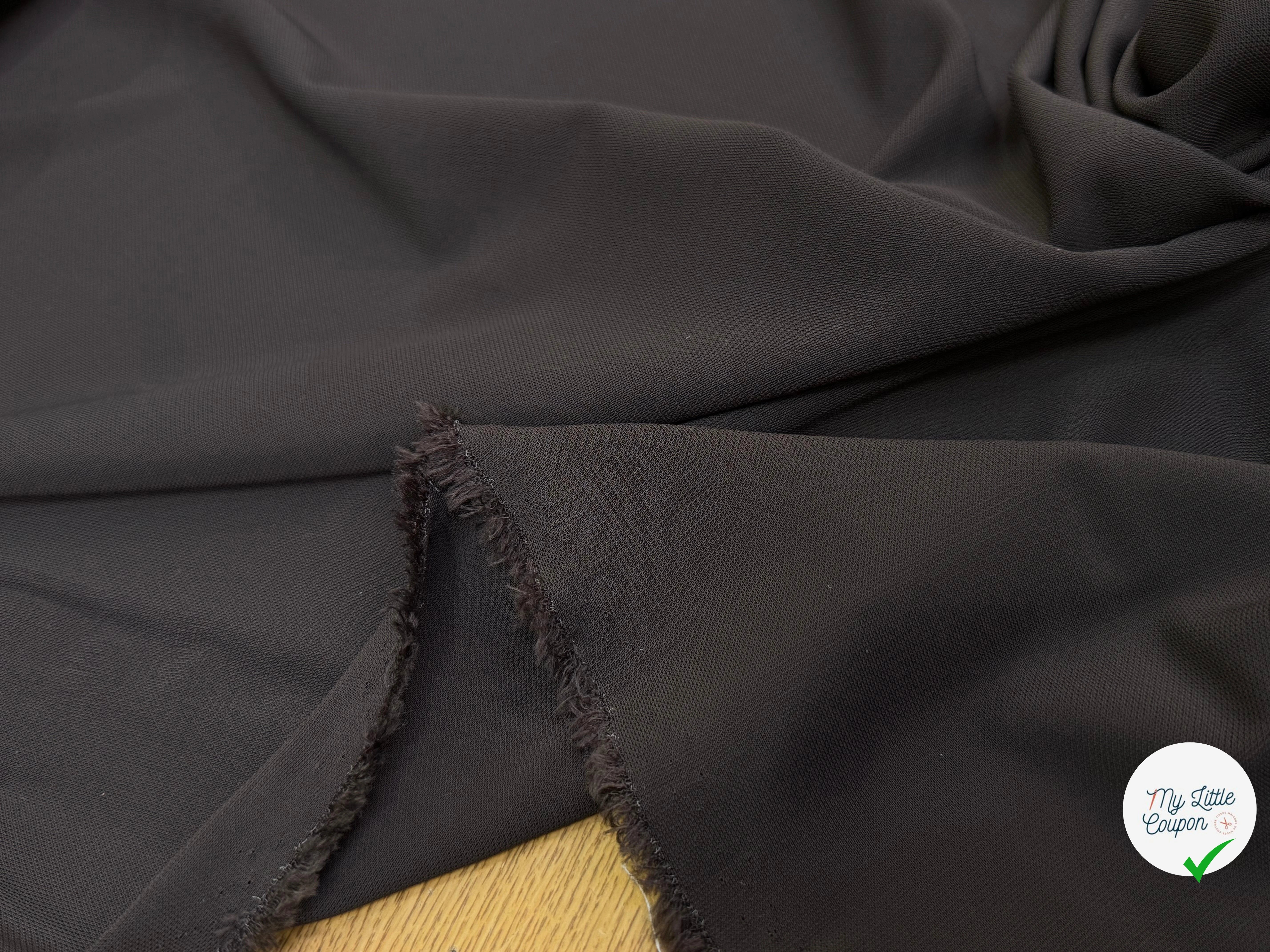 MAILLE CREPÉE STRETCH MARRON NOISETTE - My Little Coupon