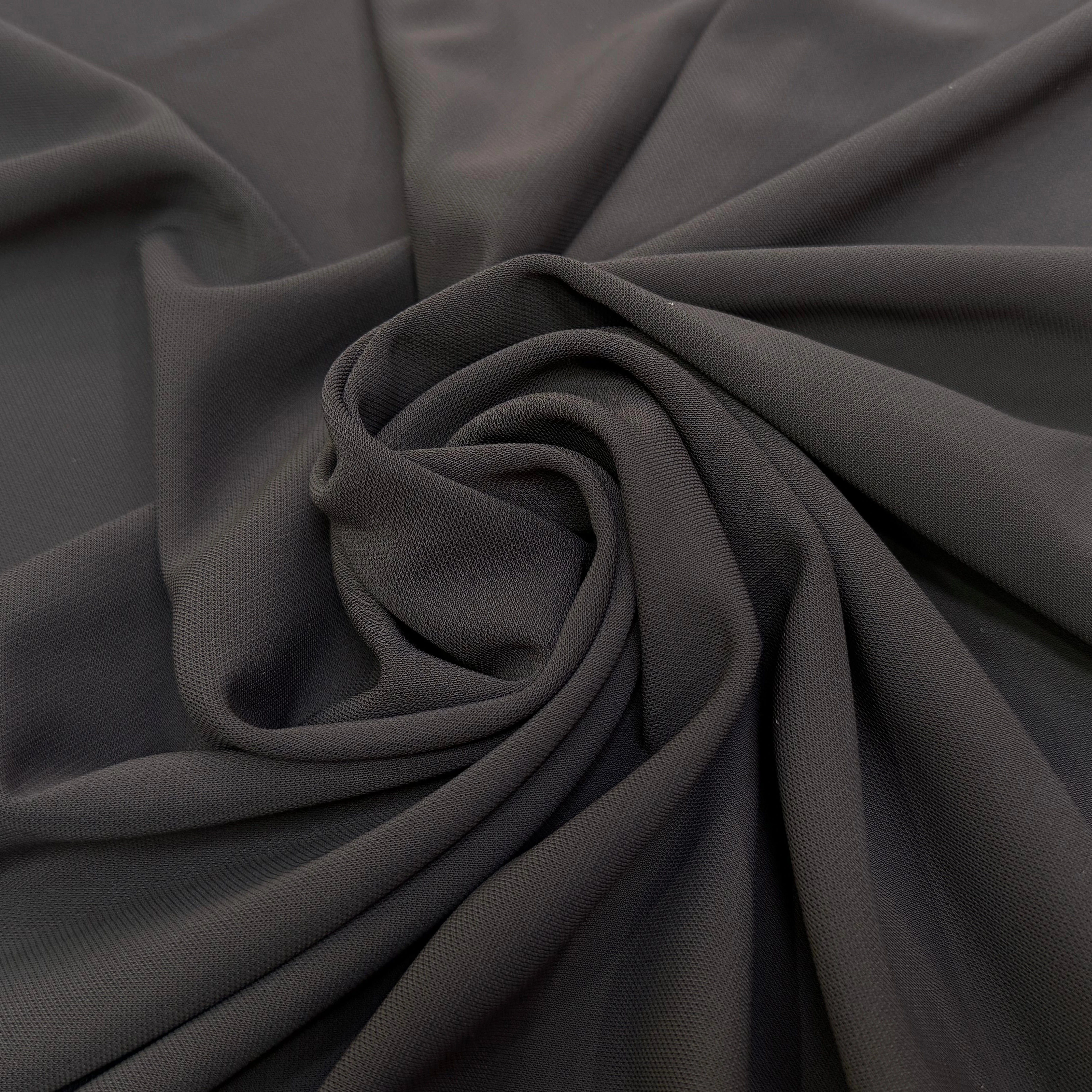 MAILLE CREPÉE STRETCH MARRON NOISETTE - My Little Coupon