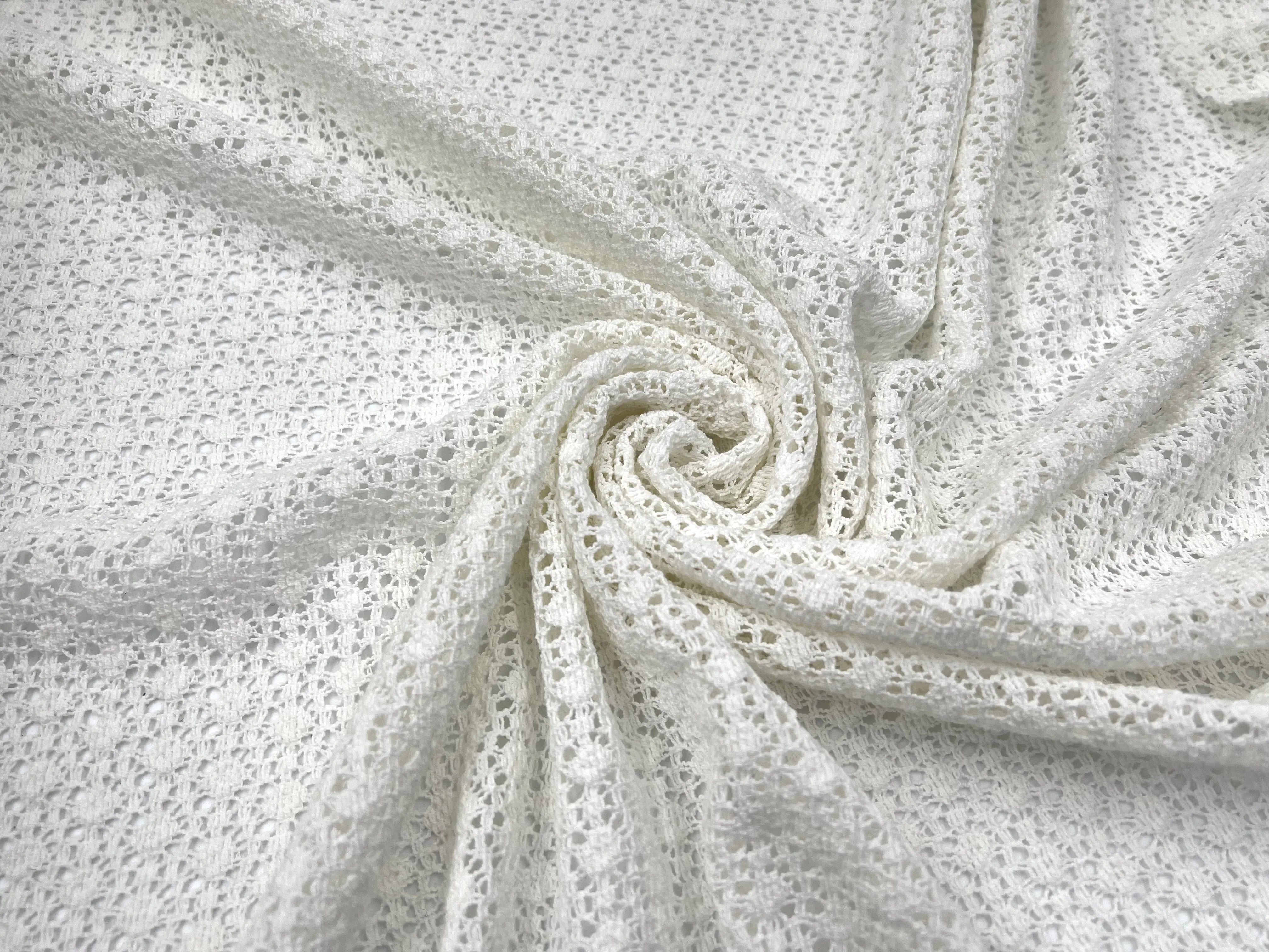 MAILLE DE COTON AJOURÉE - My Little Coupon - tissu - coudre