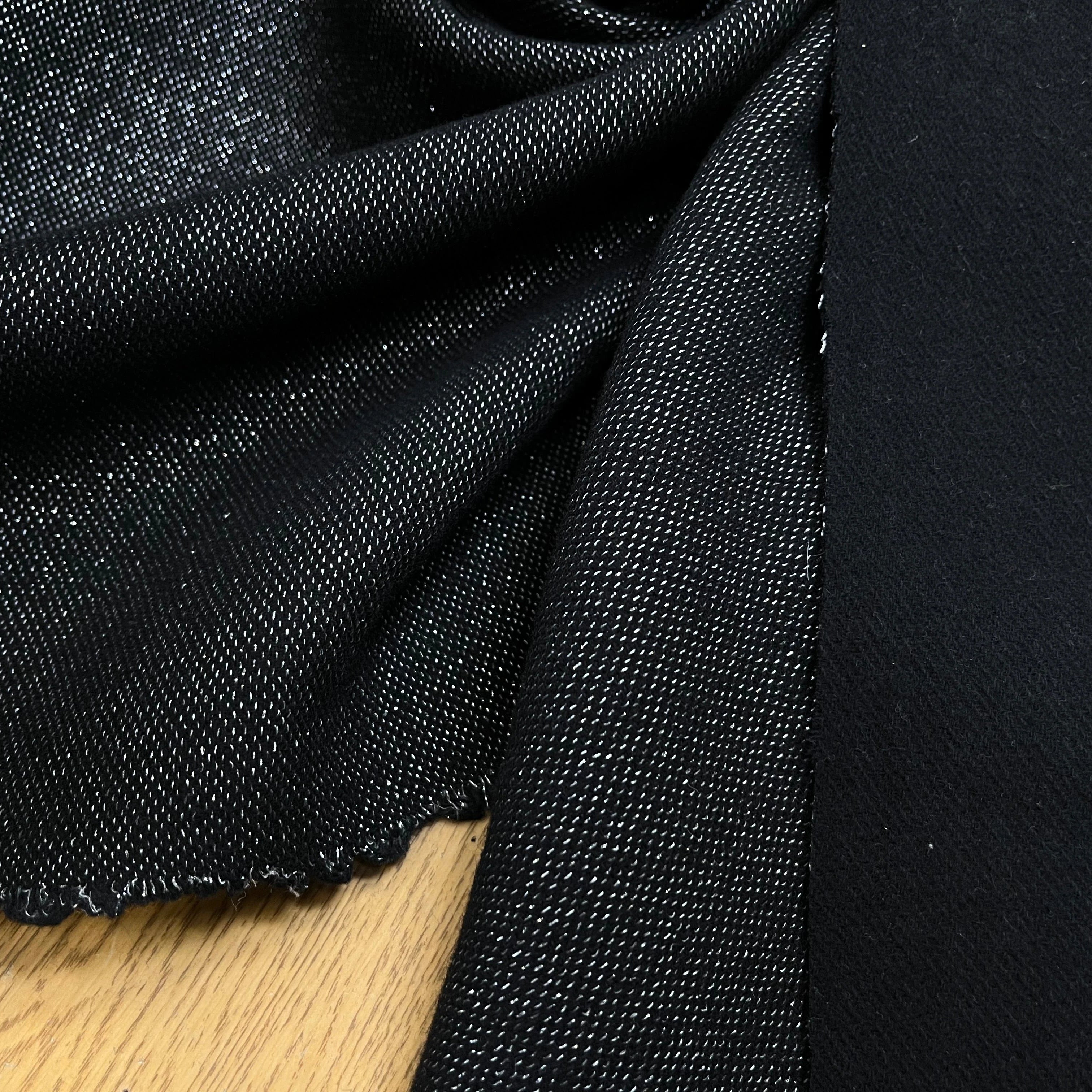 MAILLE DE LAINE DOUBLE FACE UNE FACE BRILLANTE - My Little Coupon