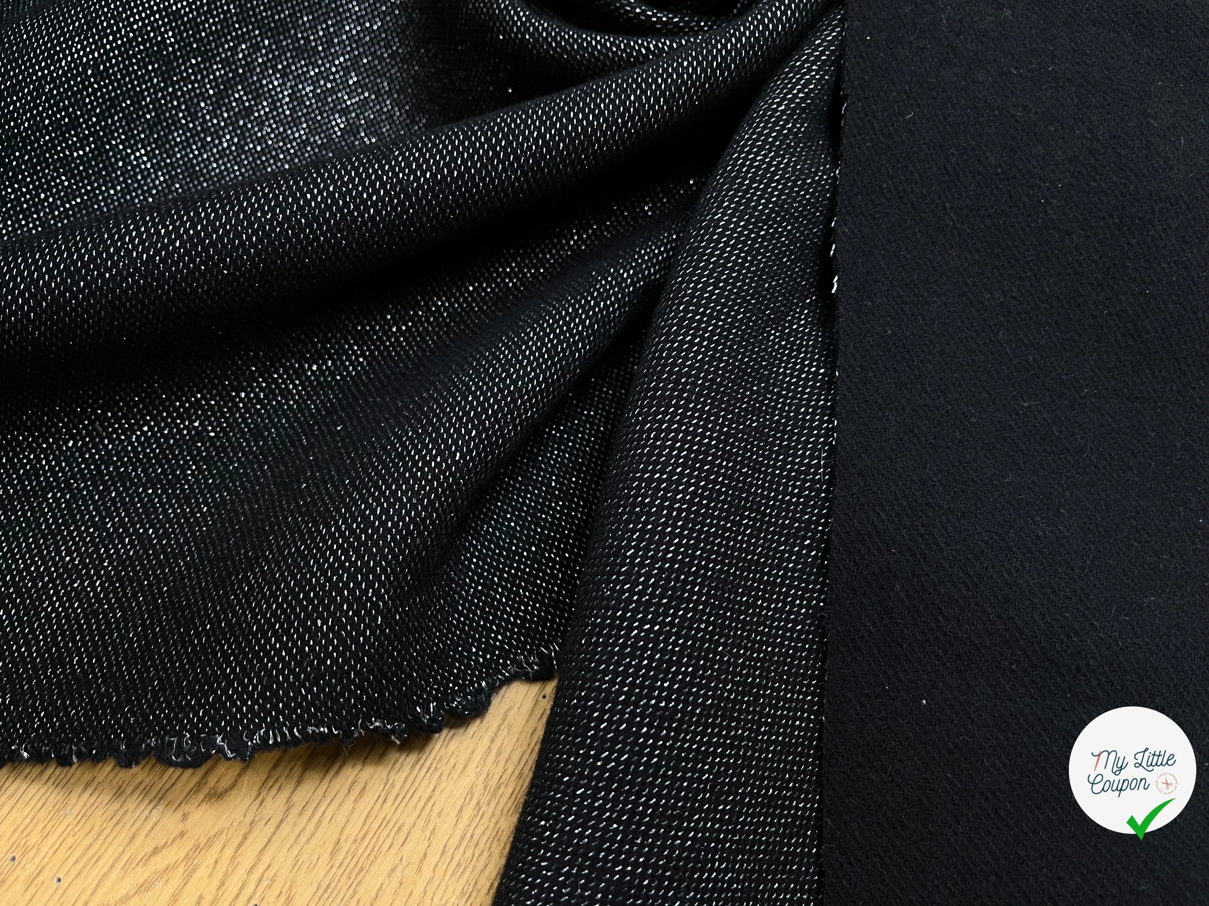 MAILLE DE LAINE DOUBLE FACE UNE FACE BRILLANTE - My Little Coupon