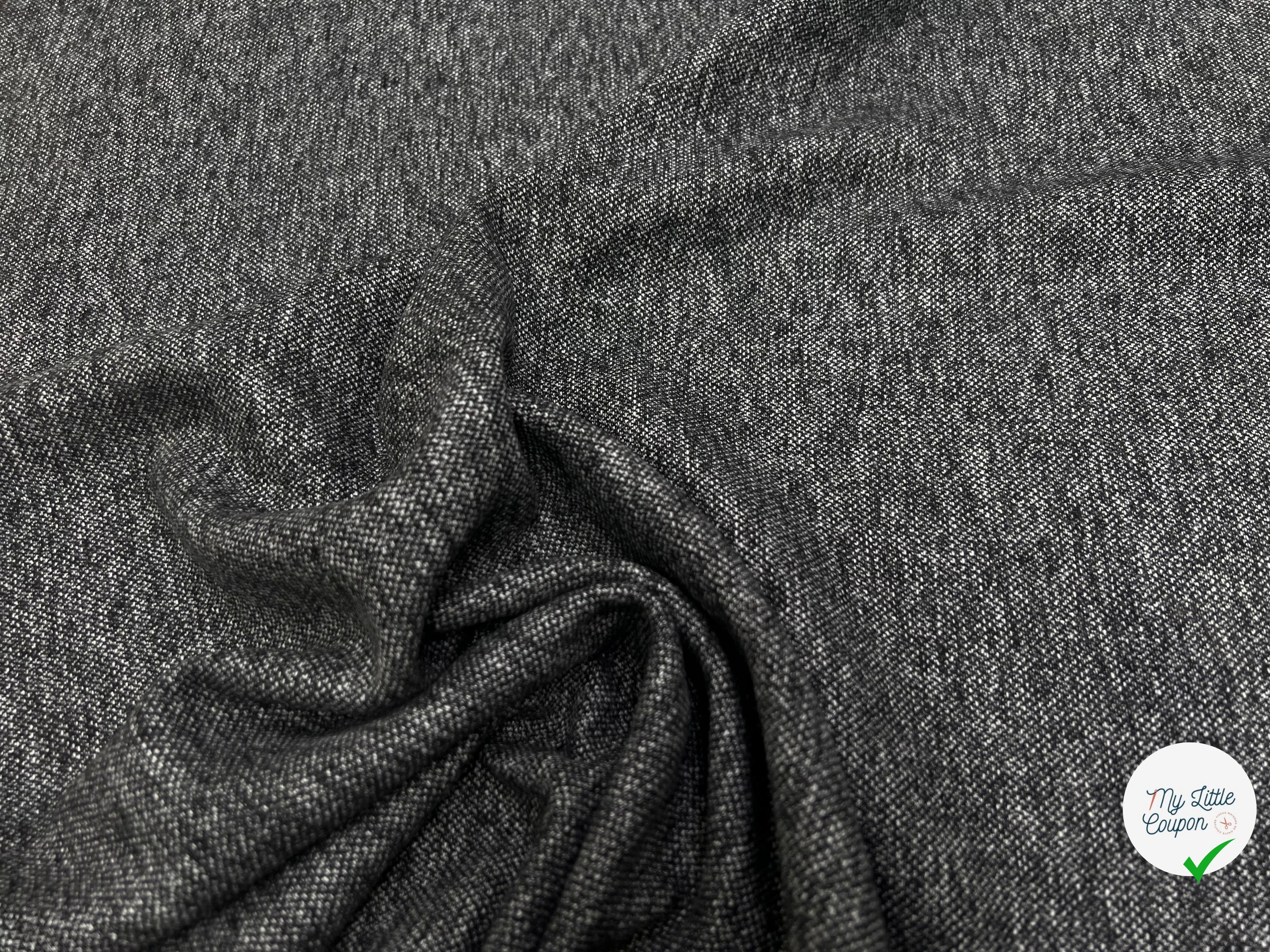 MAILLE DE LAINE LOURDE NOIRE ET BLANCHE - My Little Coupon