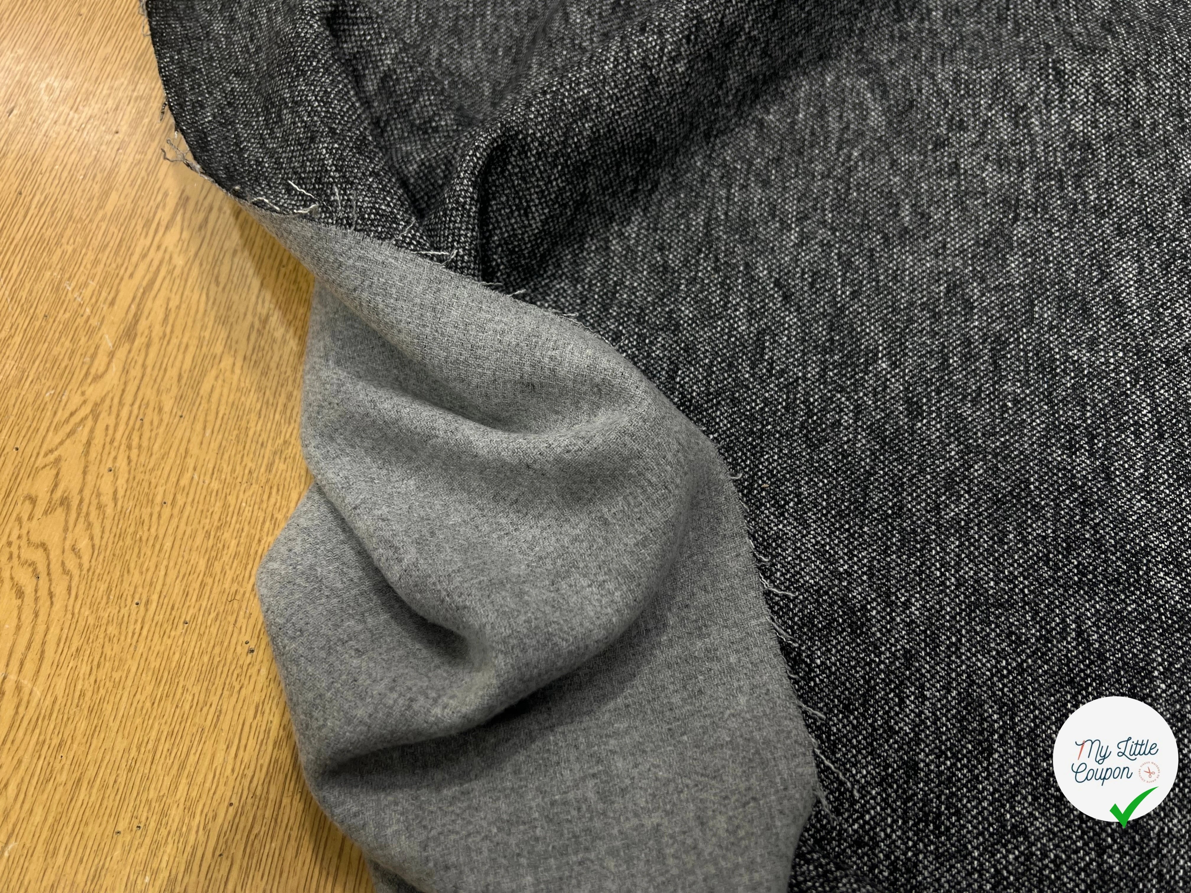 MAILLE DE LAINE LOURDE NOIRE ET BLANCHE - My Little Coupon