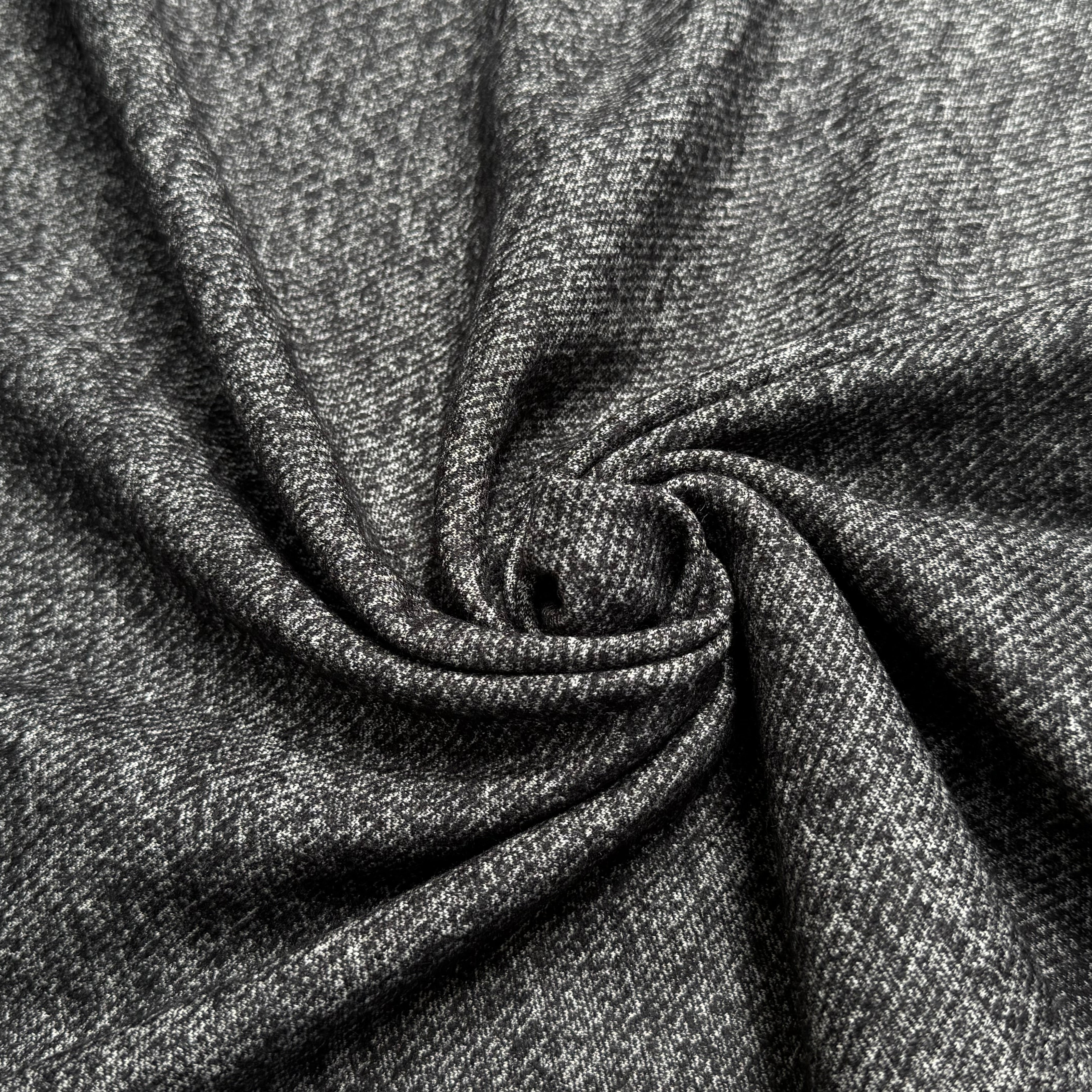 MAILLE DE LAINE TISSÉE ULTRA STRETCH GRIS CHINÉ - My Little Coupon