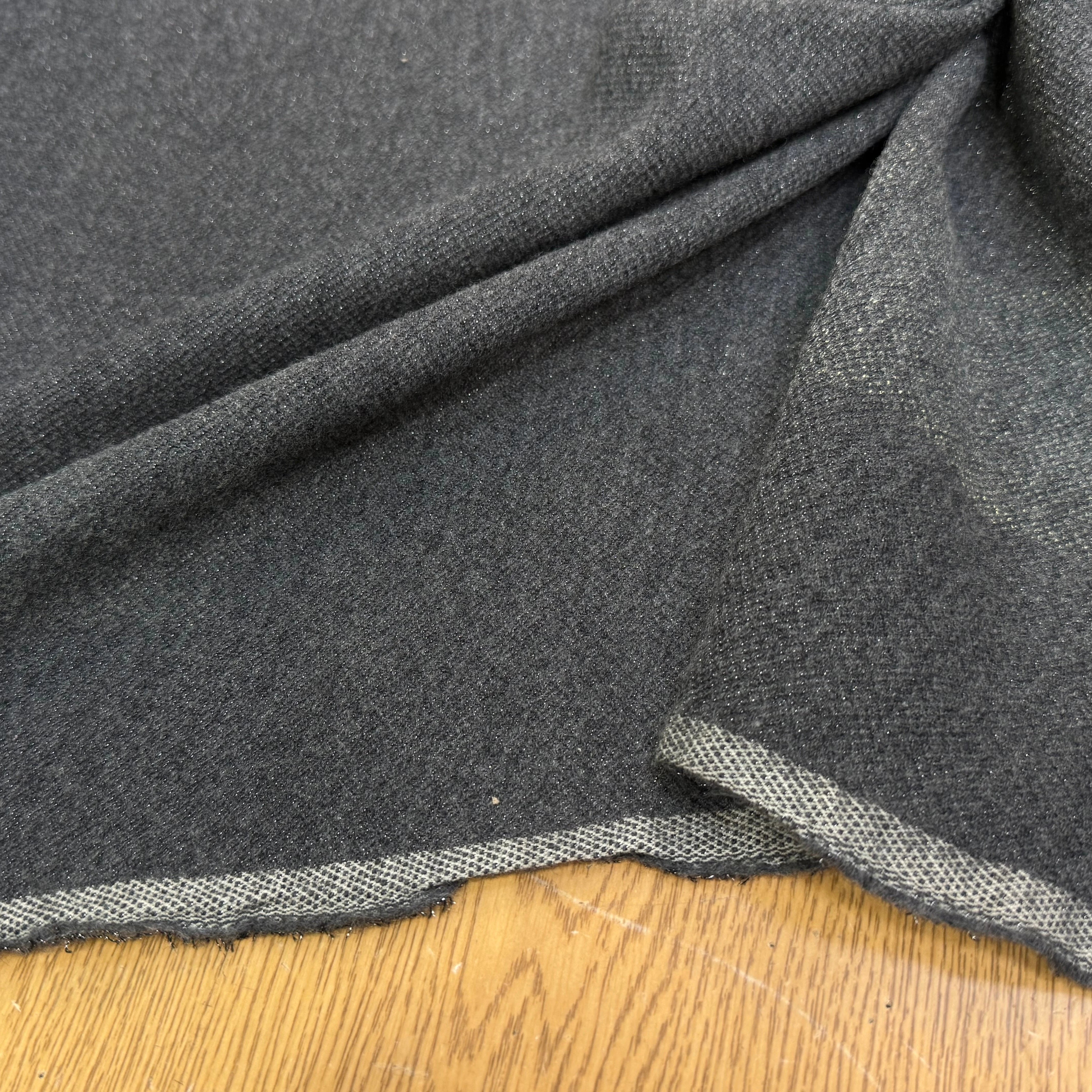 MAILLE DE LAINE TRICOTÉE LÉGÈREMENT STRETCH GRIS - My Little Coupon