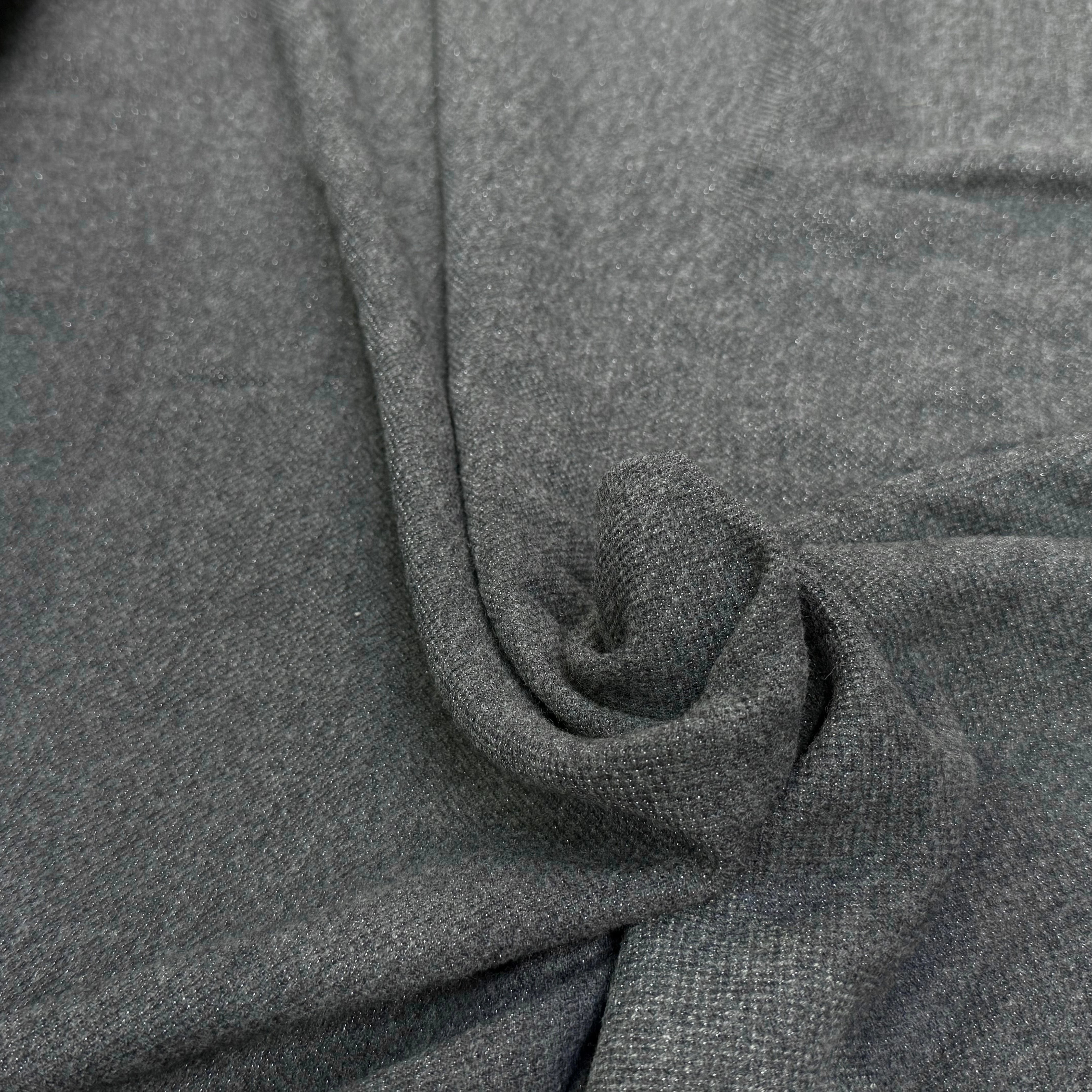 MAILLE DE LAINE TRICOTÉE LÉGÈREMENT STRETCH GRIS - My Little Coupon