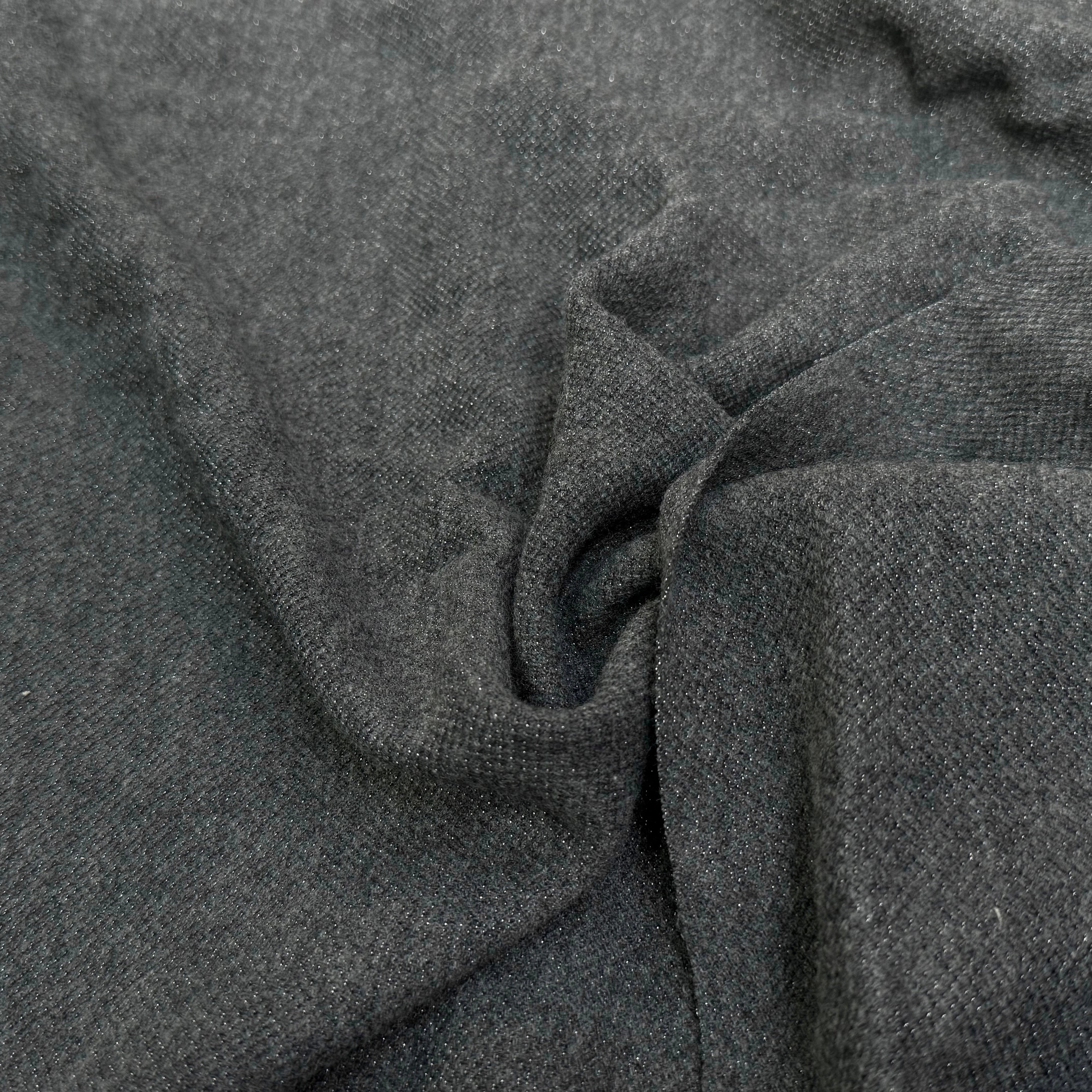 MAILLE DE LAINE TRICOTÉE LÉGÈREMENT STRETCH GRIS - My Little Coupon