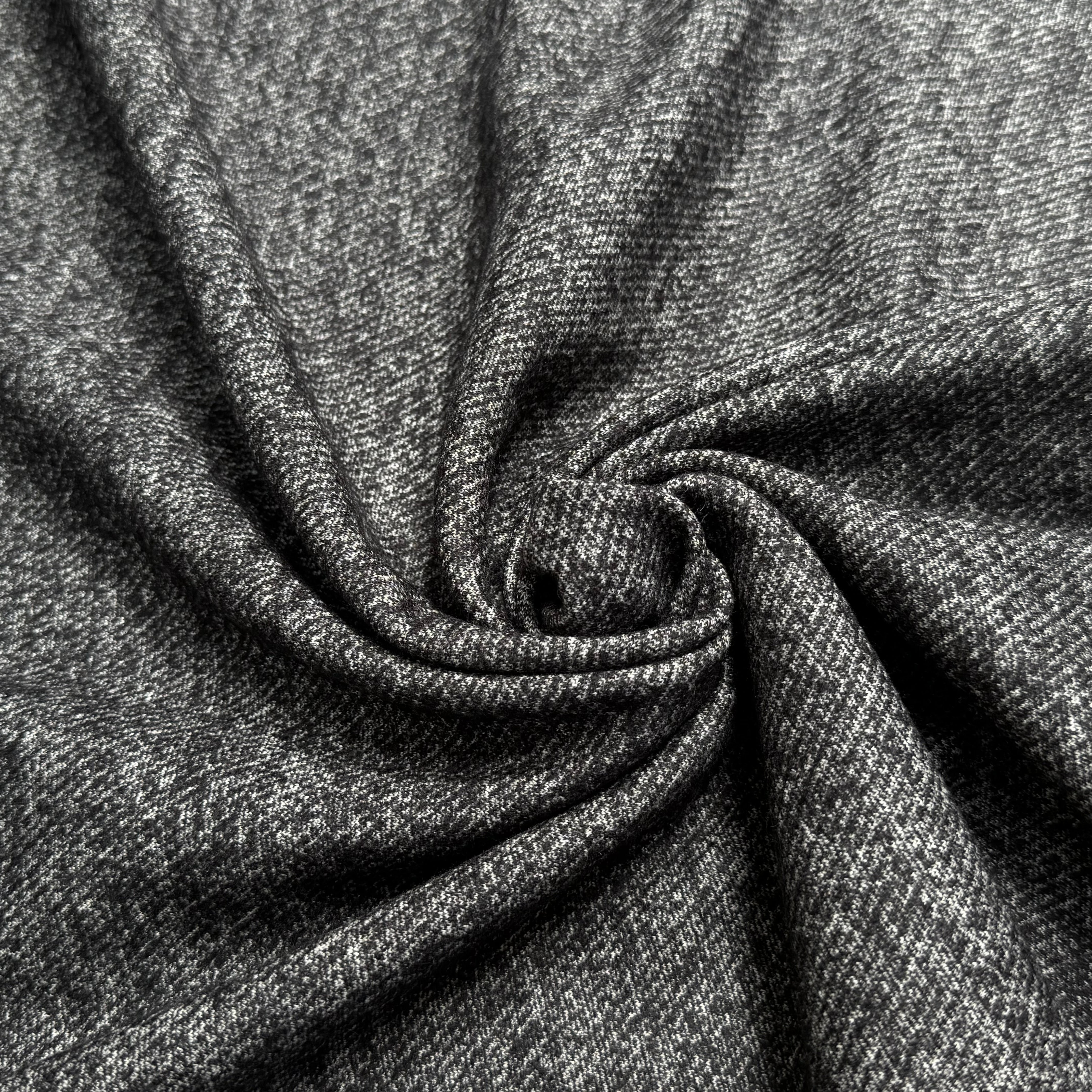 MAILLE DE LAINE TISSÉE ULTRA STRETCH GRIS CHINÉ - My Little Coupon