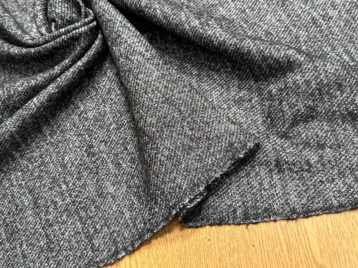 MAILLE DE LAINE TISSÉE ULTRA STRETCH GRIS CHINÉ - My Little Coupon