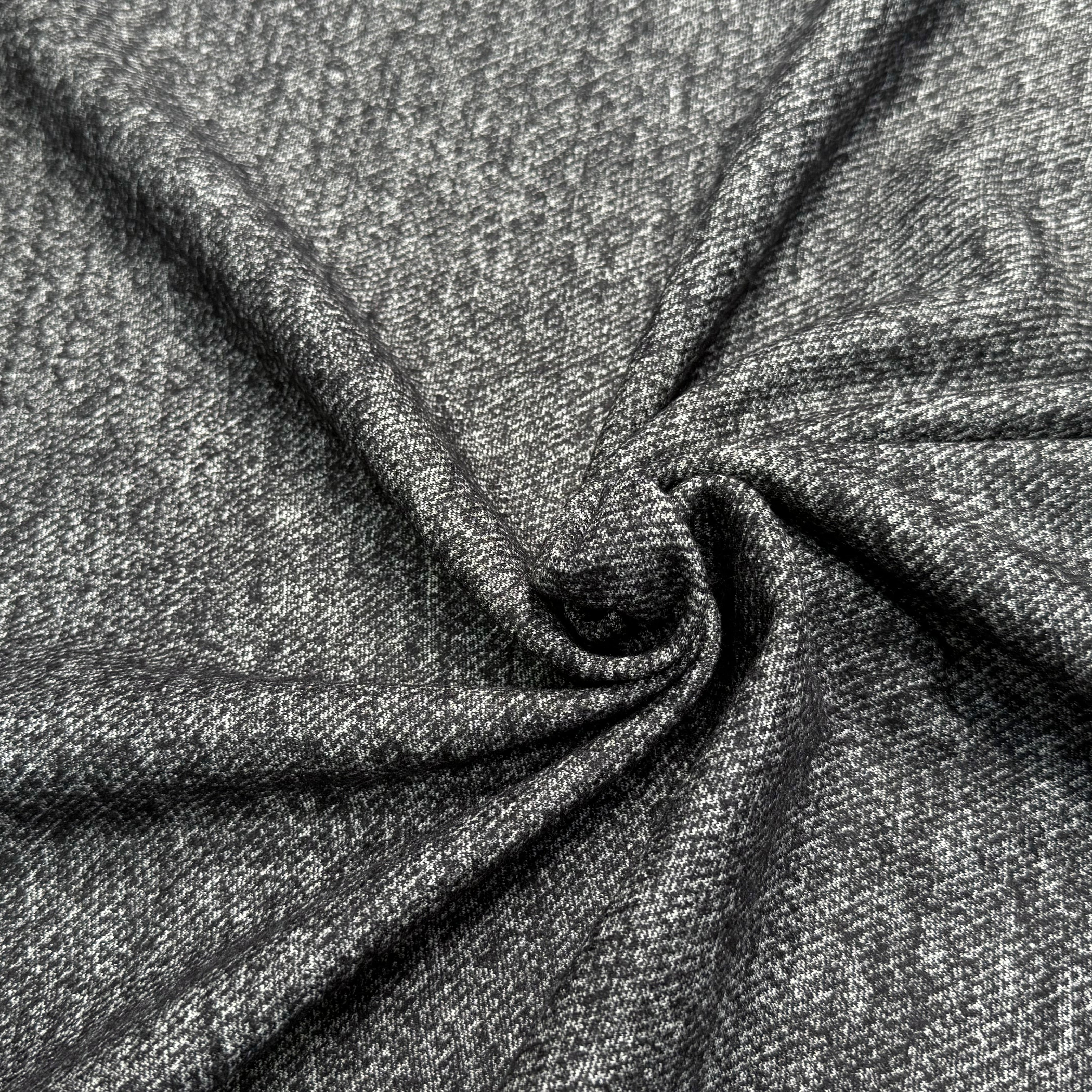 MAILLE DE LAINE TISSÉE ULTRA STRETCH GRIS CHINÉ - My Little Coupon
